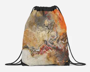 Drawstring Sling Bag, Cinnamon River