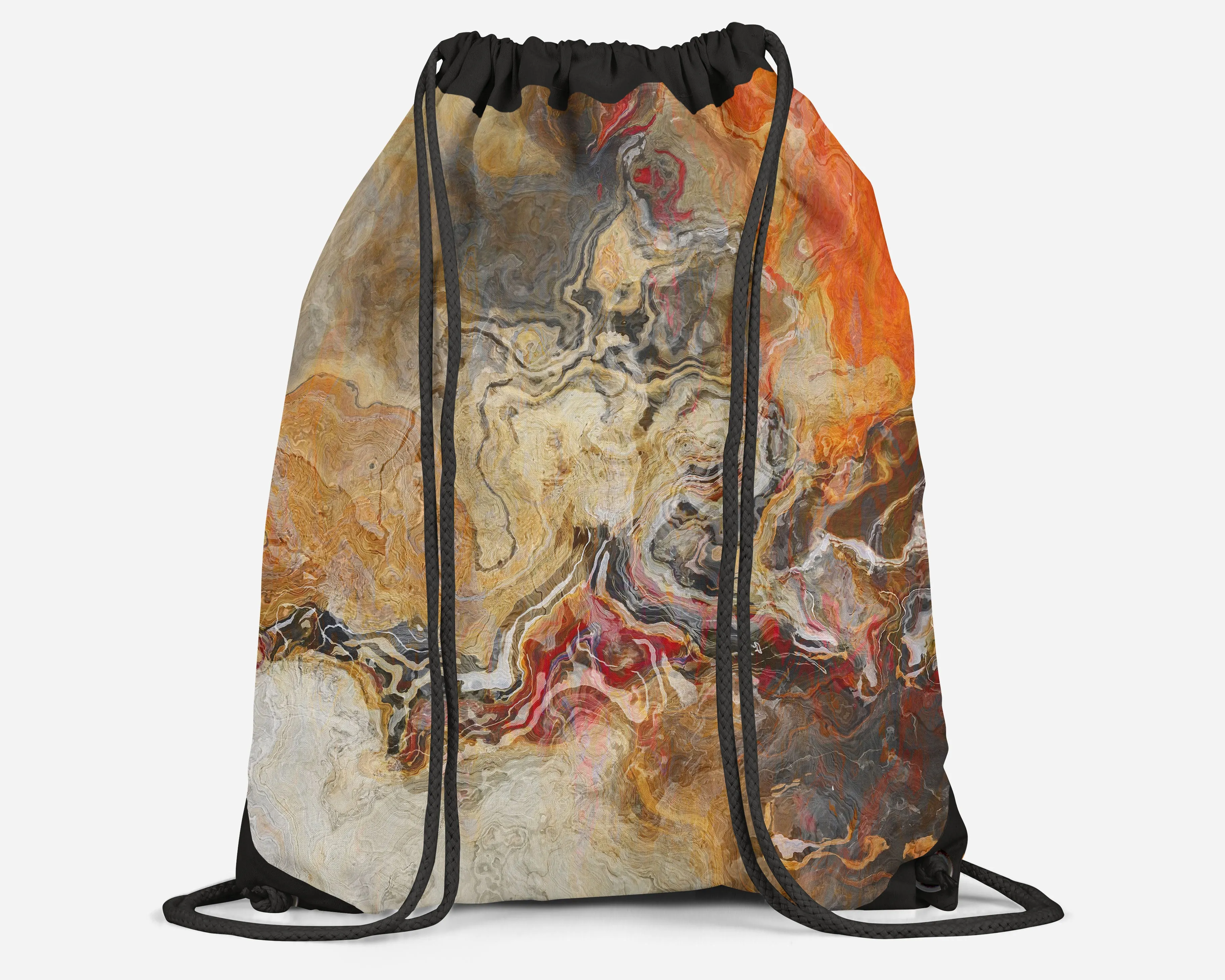 Drawstring Sling Bag, Cinnamon River