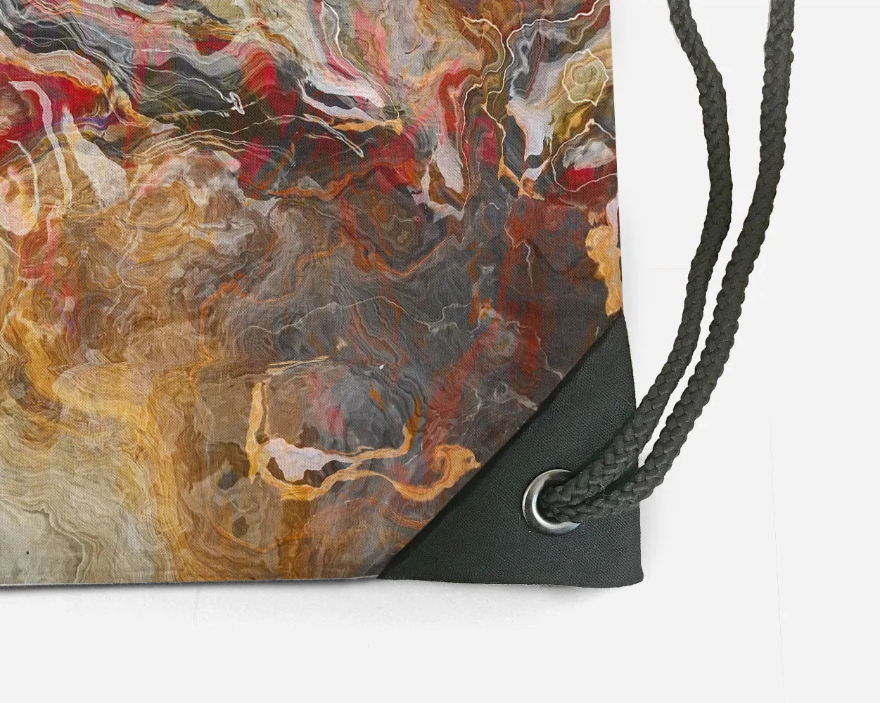 Drawstring Sling Bag, Cinnamon River