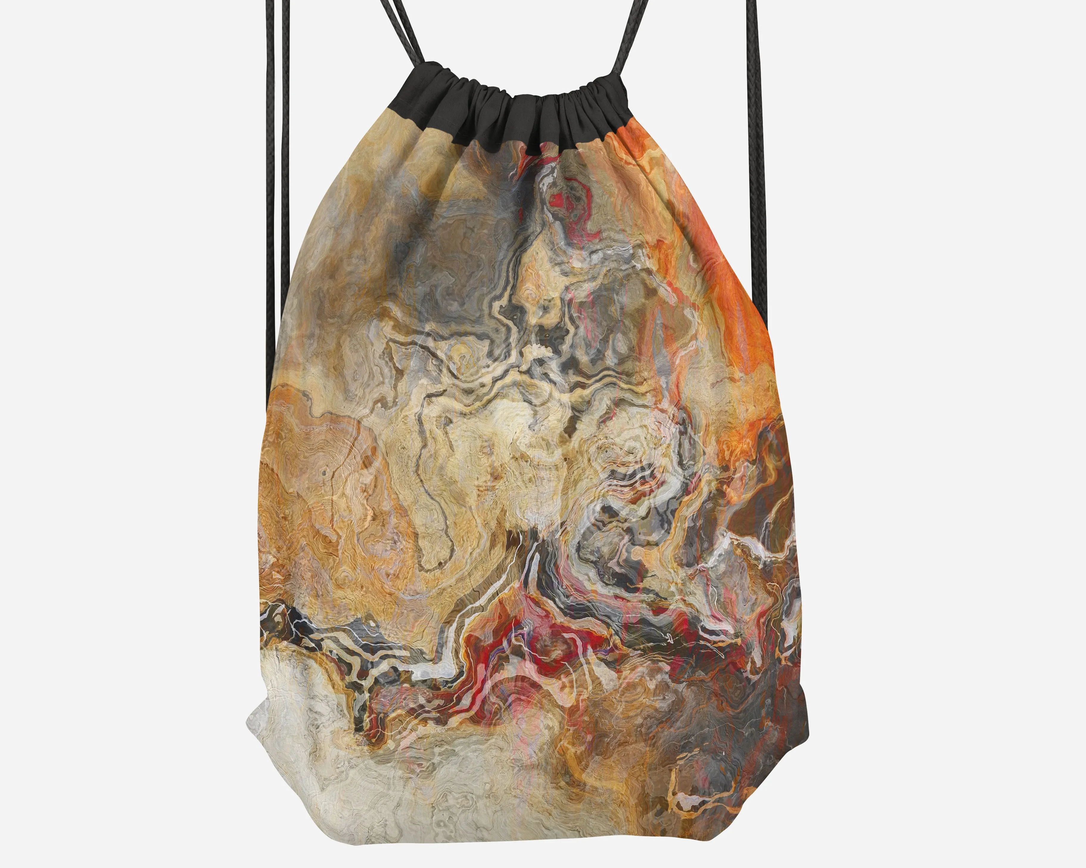Drawstring Sling Bag, Cinnamon River