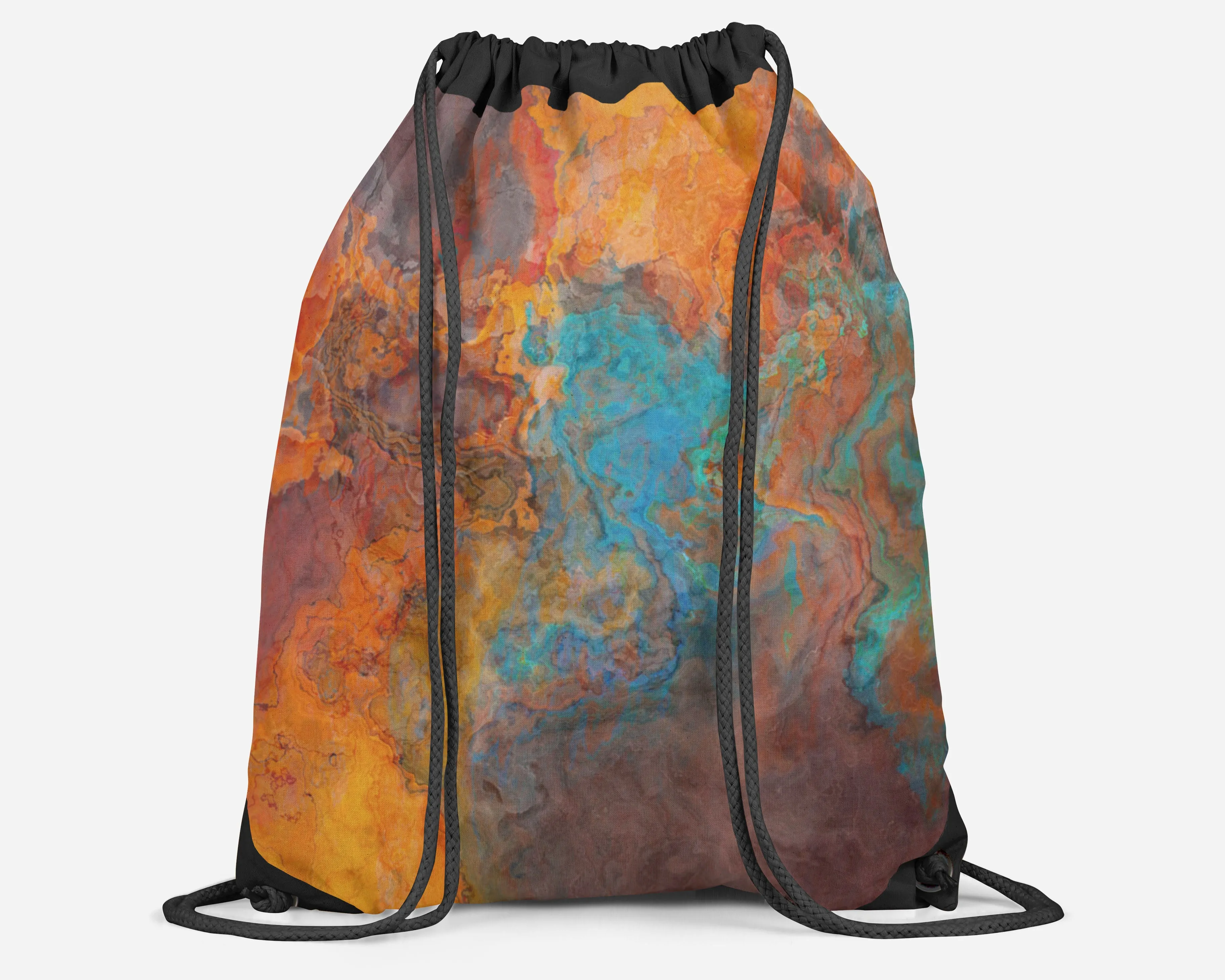 Drawstring Sling Bag, Desert Fusion