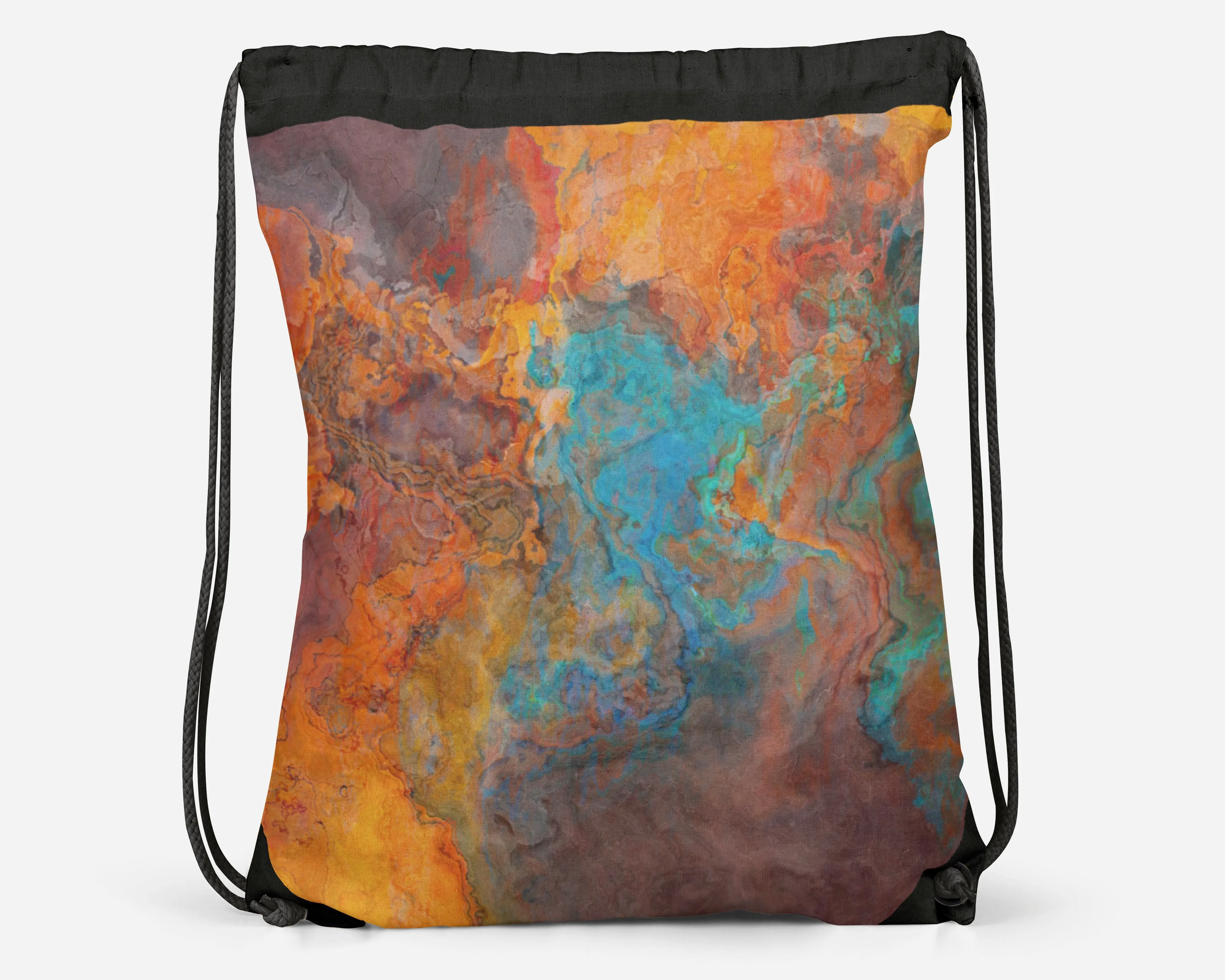 Drawstring Sling Bag, Desert Fusion