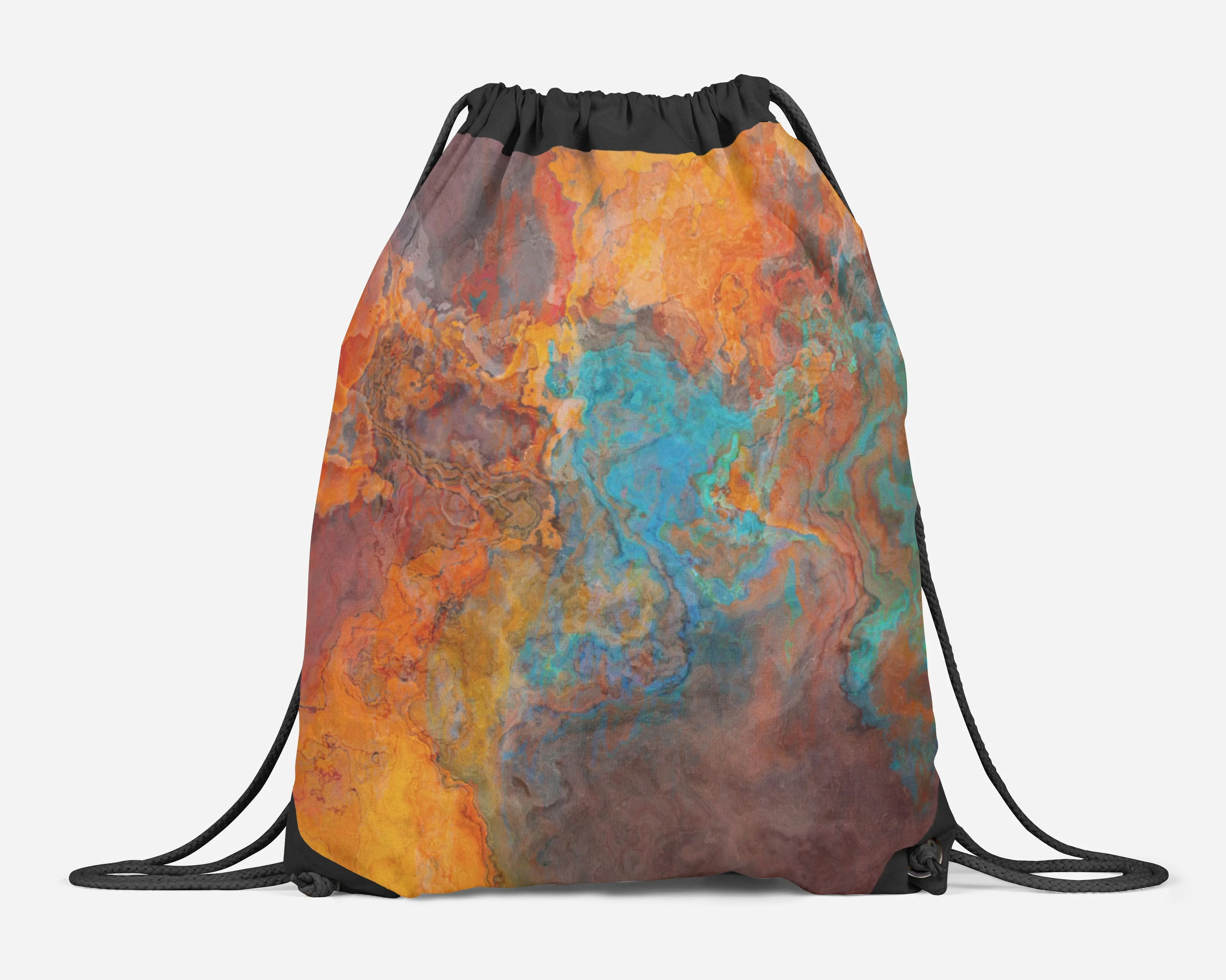 Drawstring Sling Bag, Desert Fusion
