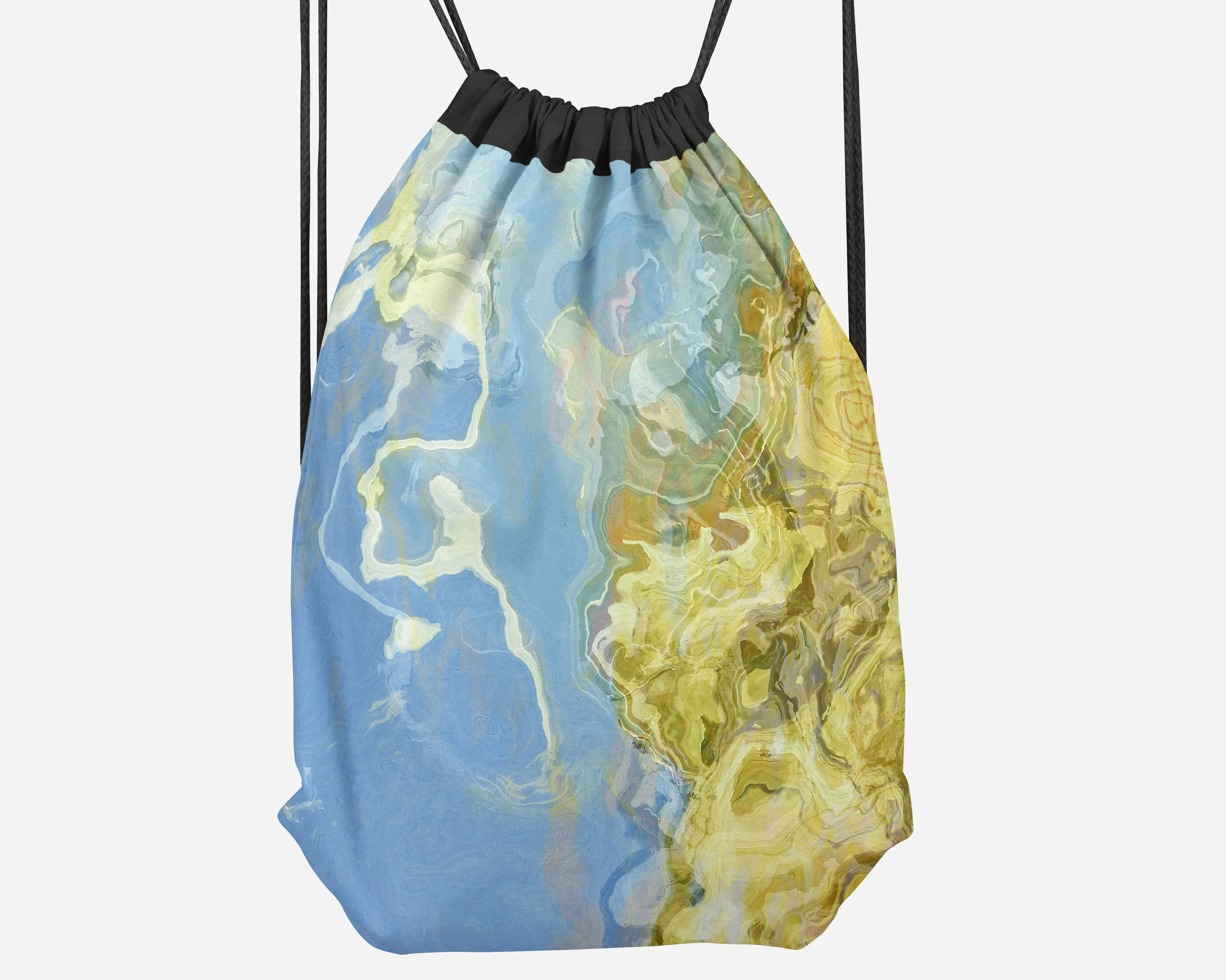 Drawstring Sling Bag, Dune Scape