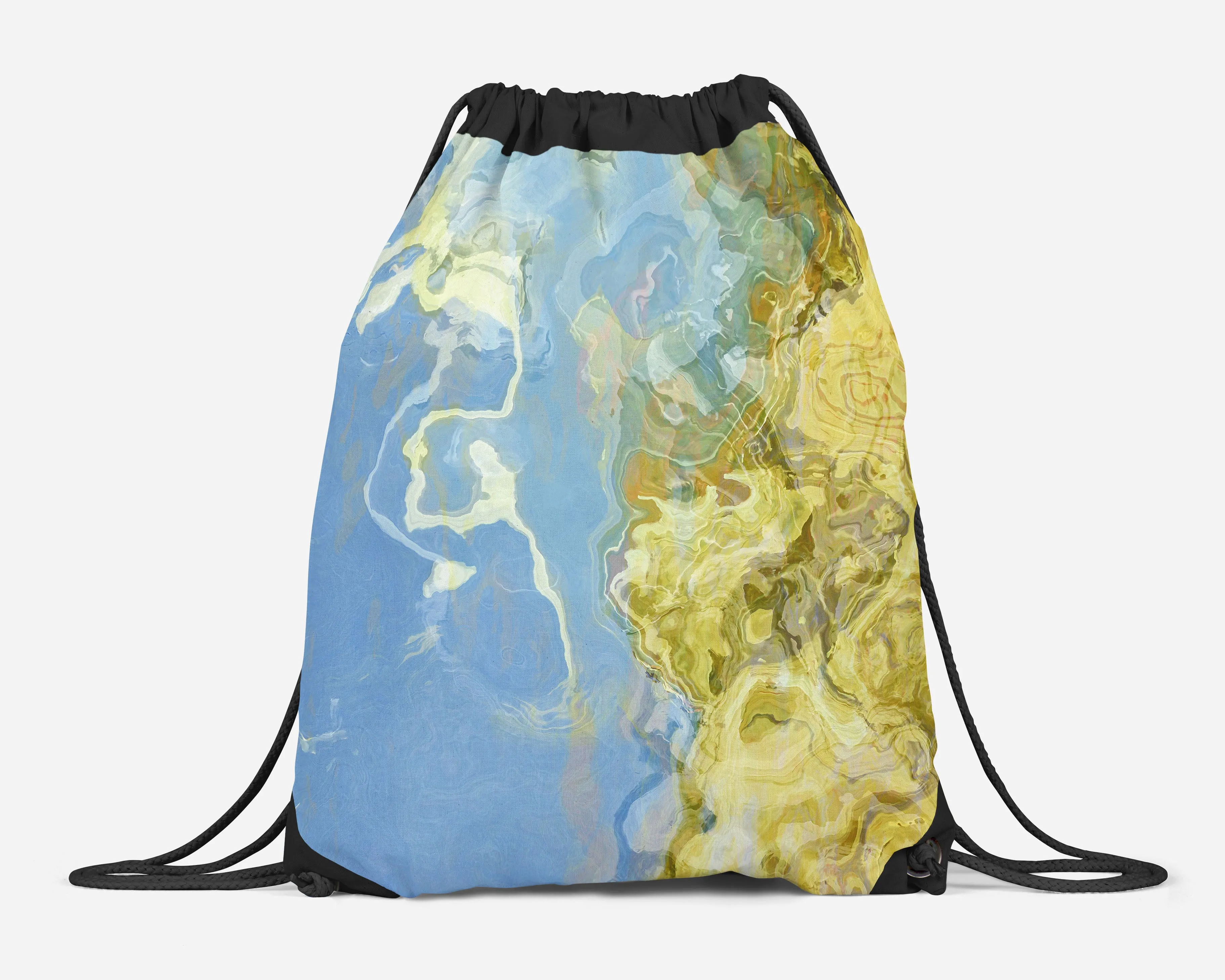 Drawstring Sling Bag, Dune Scape