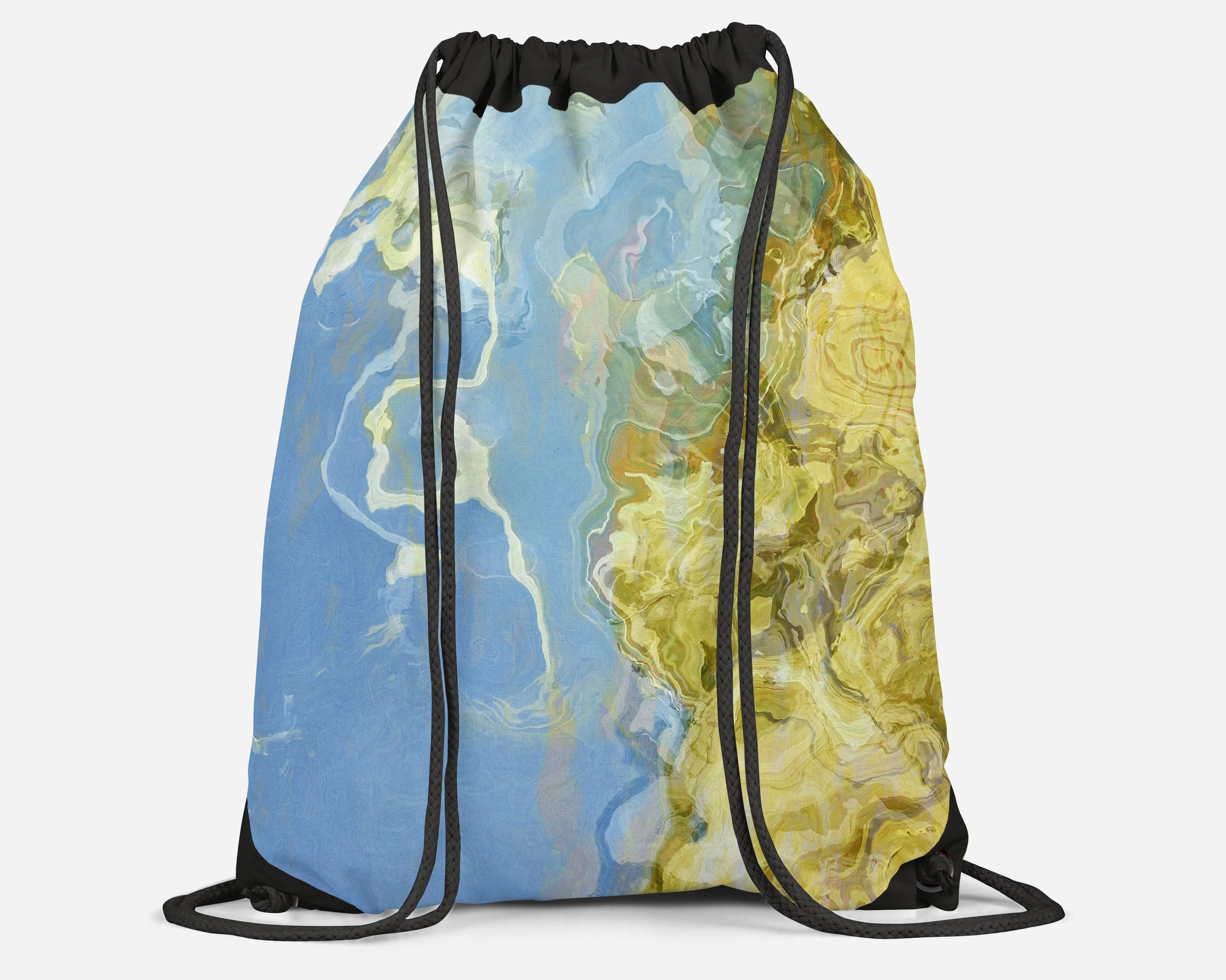 Drawstring Sling Bag, Dune Scape
