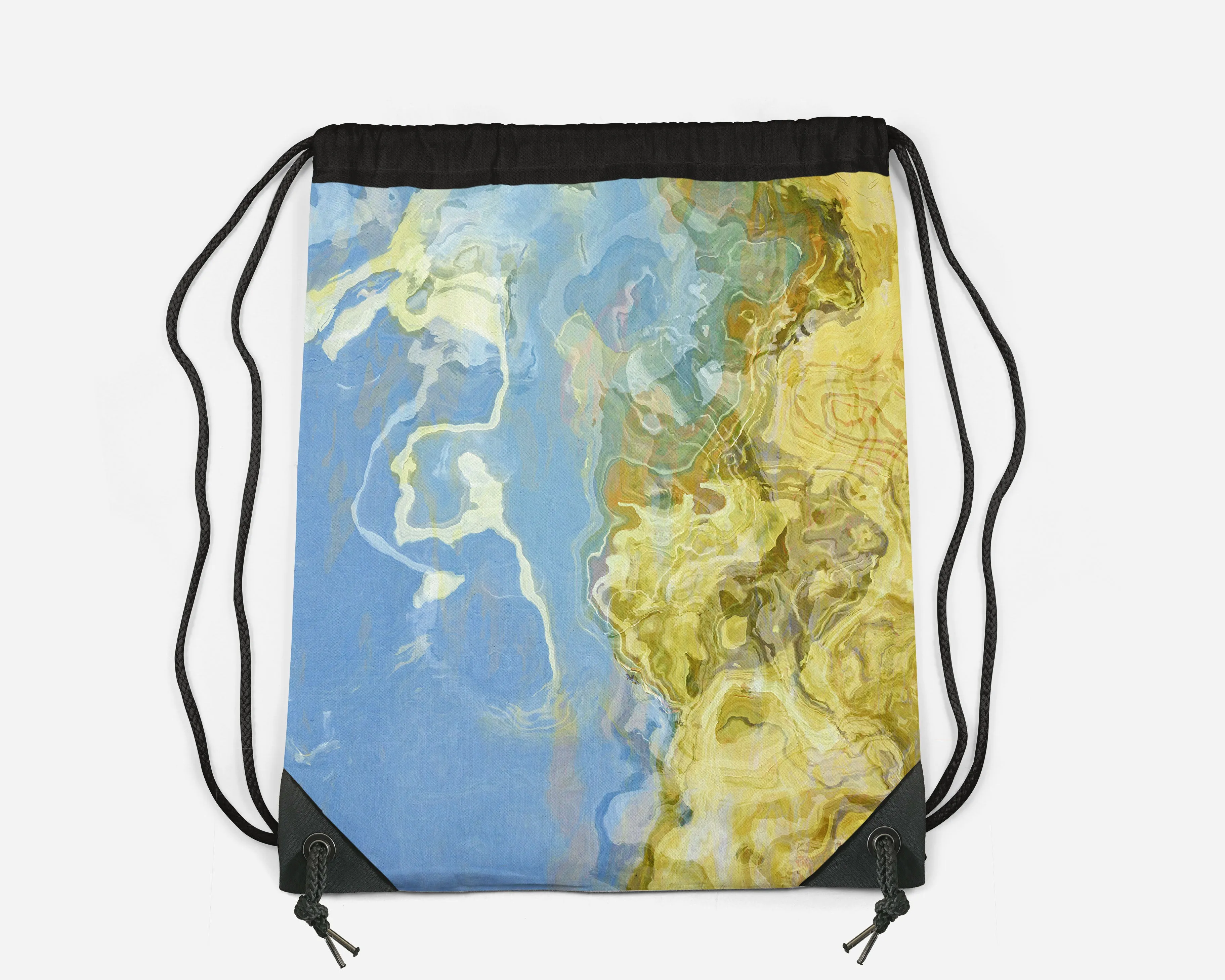 Drawstring Sling Bag, Dune Scape