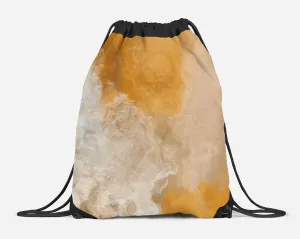 Drawstring Sling Bag, Evening Gold