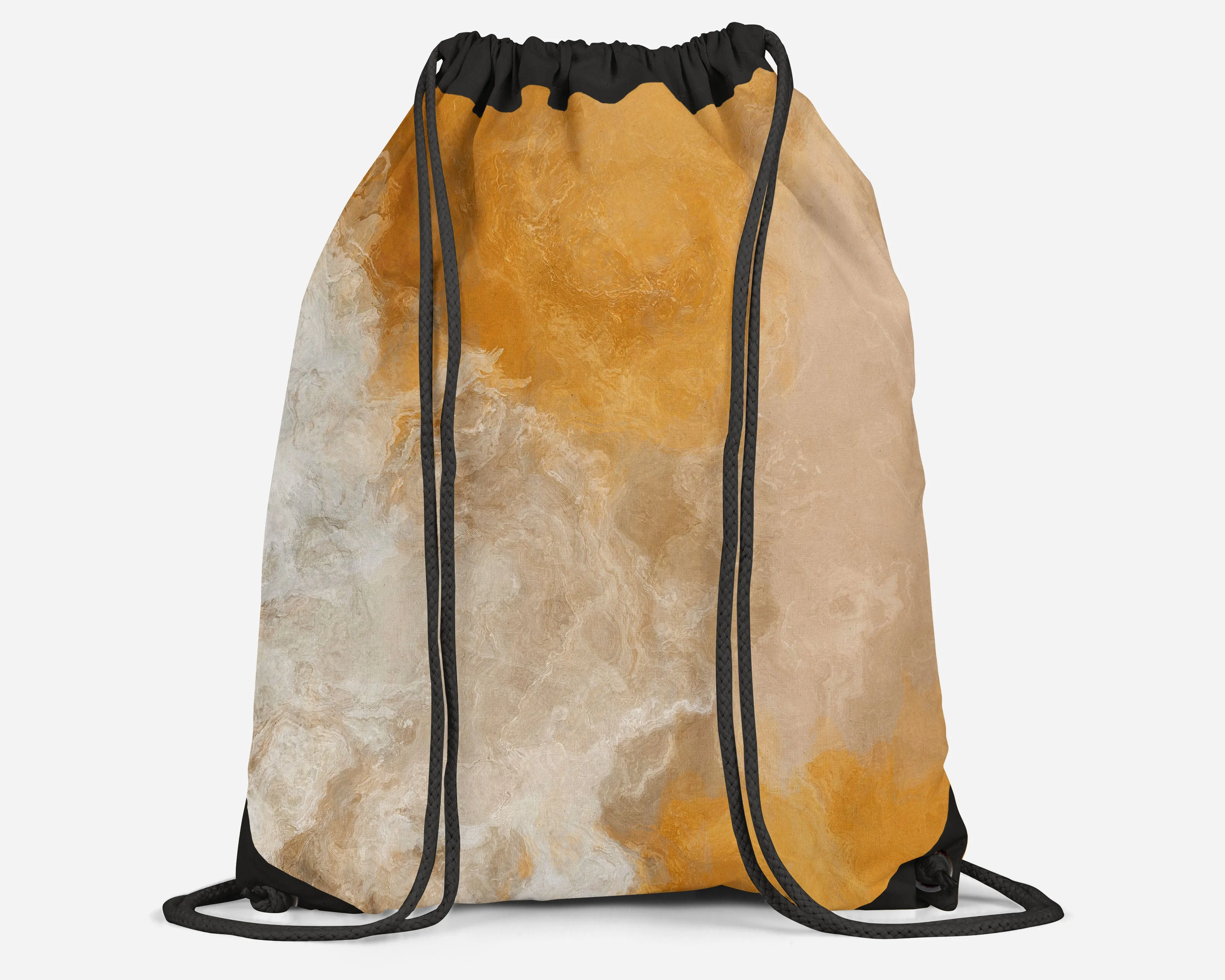 Drawstring Sling Bag, Evening Gold
