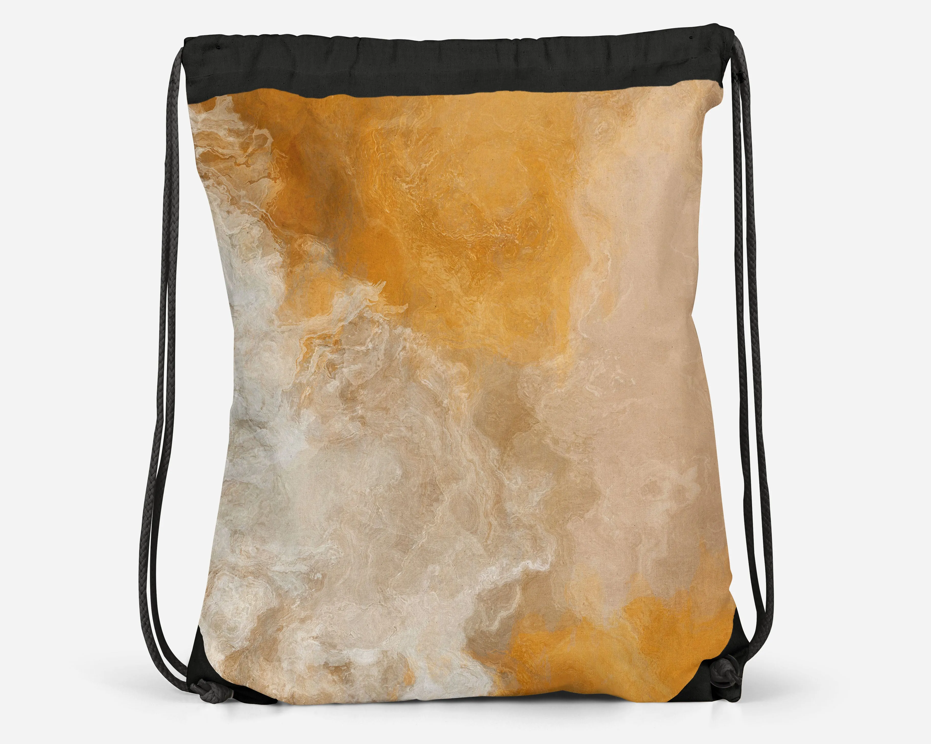 Drawstring Sling Bag, Evening Gold