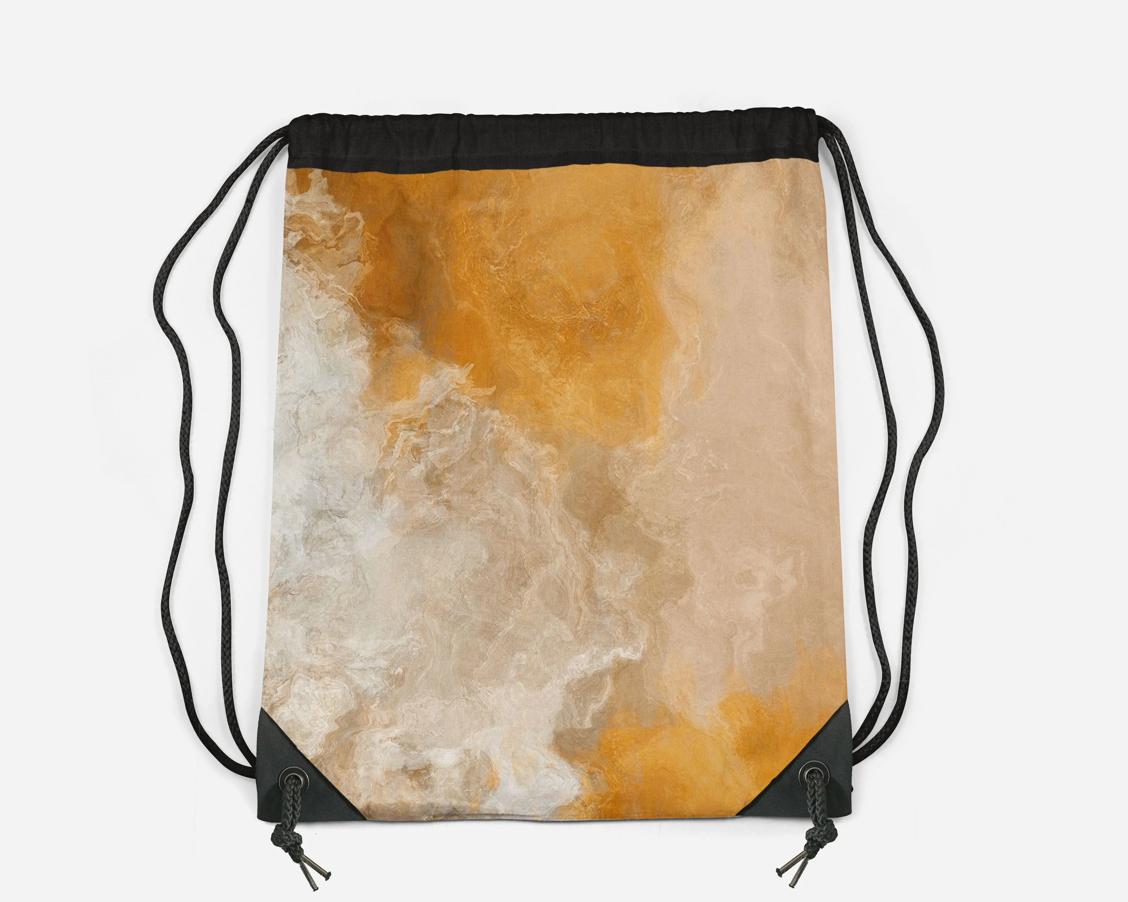 Drawstring Sling Bag, Evening Gold