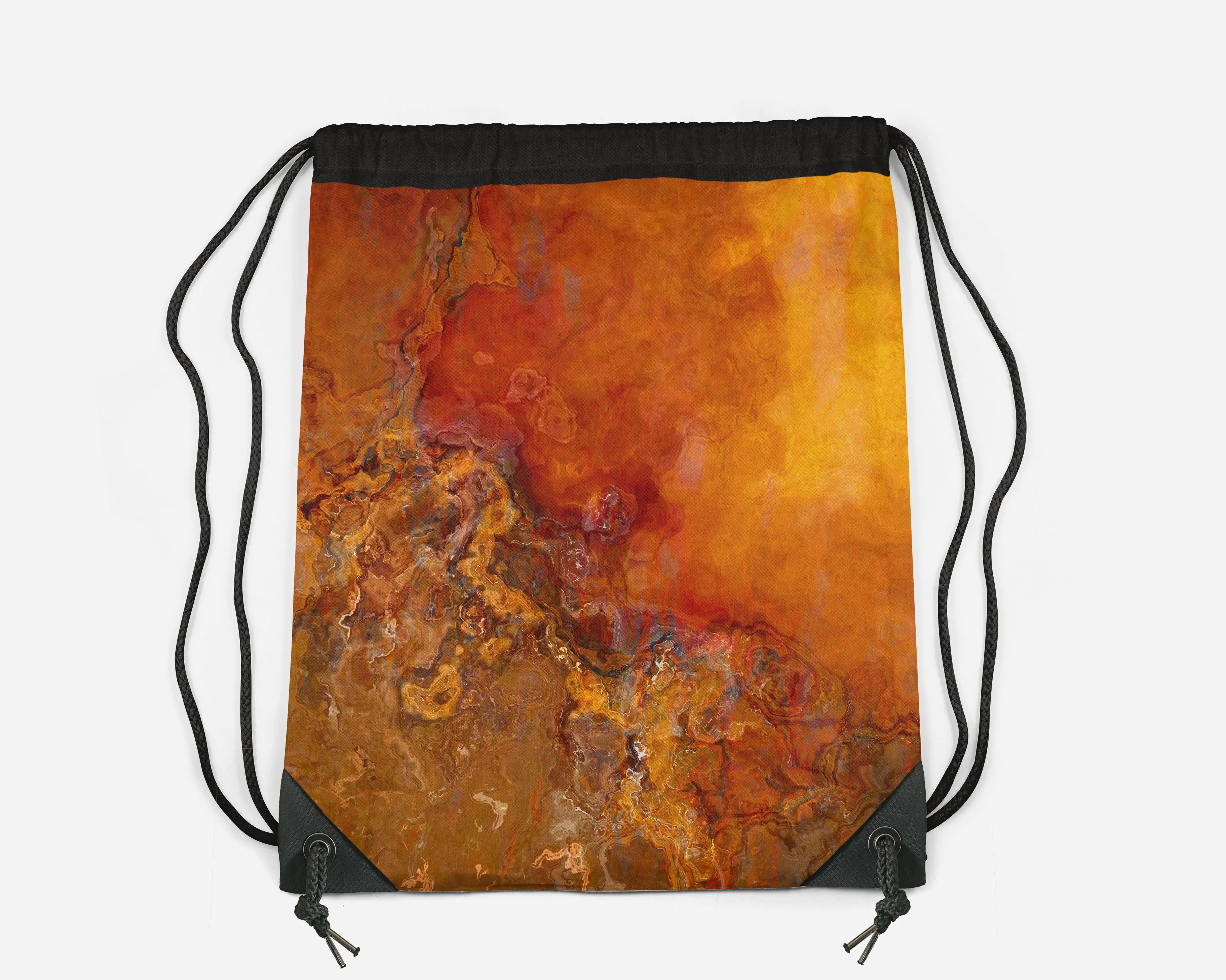Drawstring Sling Bag, Gold Rush