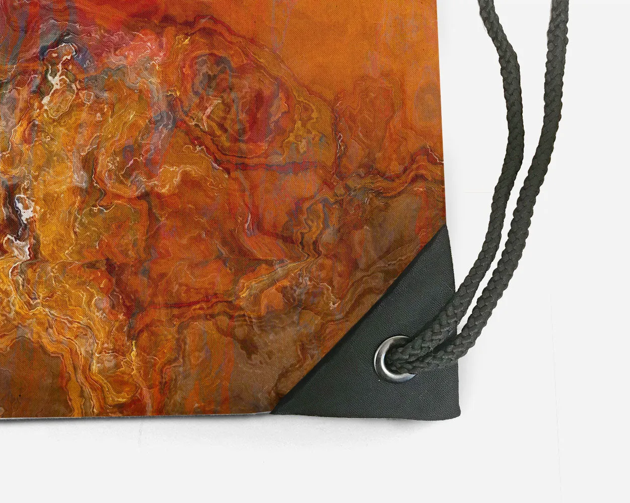 Drawstring Sling Bag, Gold Rush