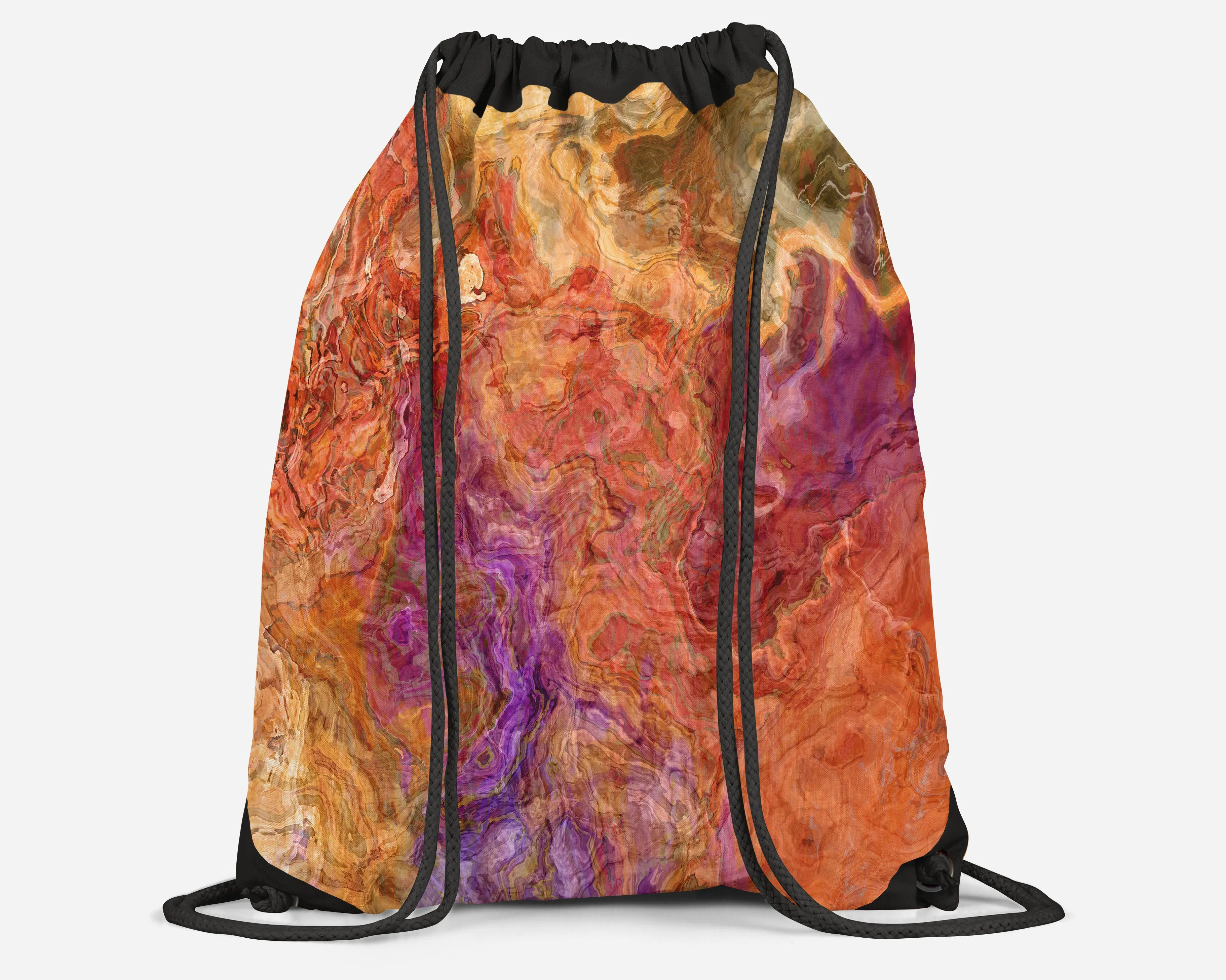 Drawstring Sling Bag, Mediterranean
