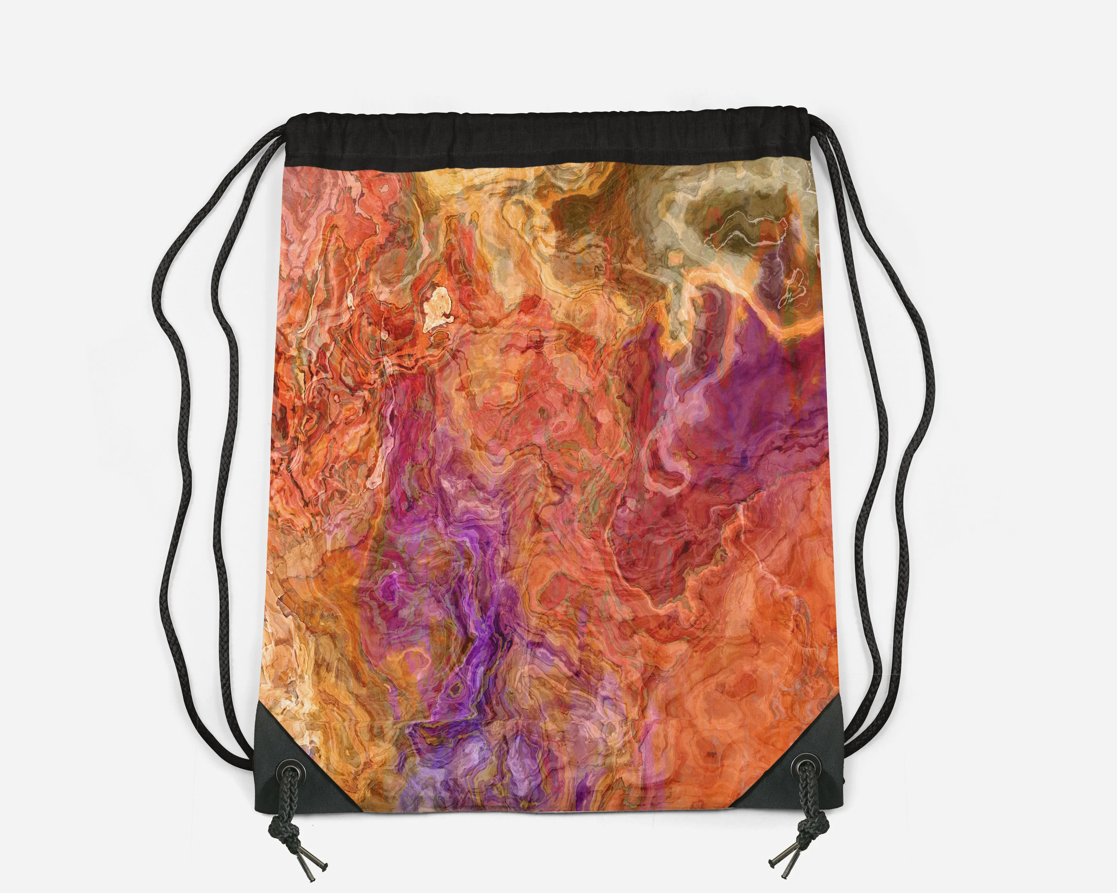 Drawstring Sling Bag, Mediterranean