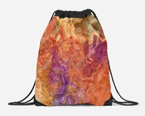 Drawstring Sling Bag, Mediterranean