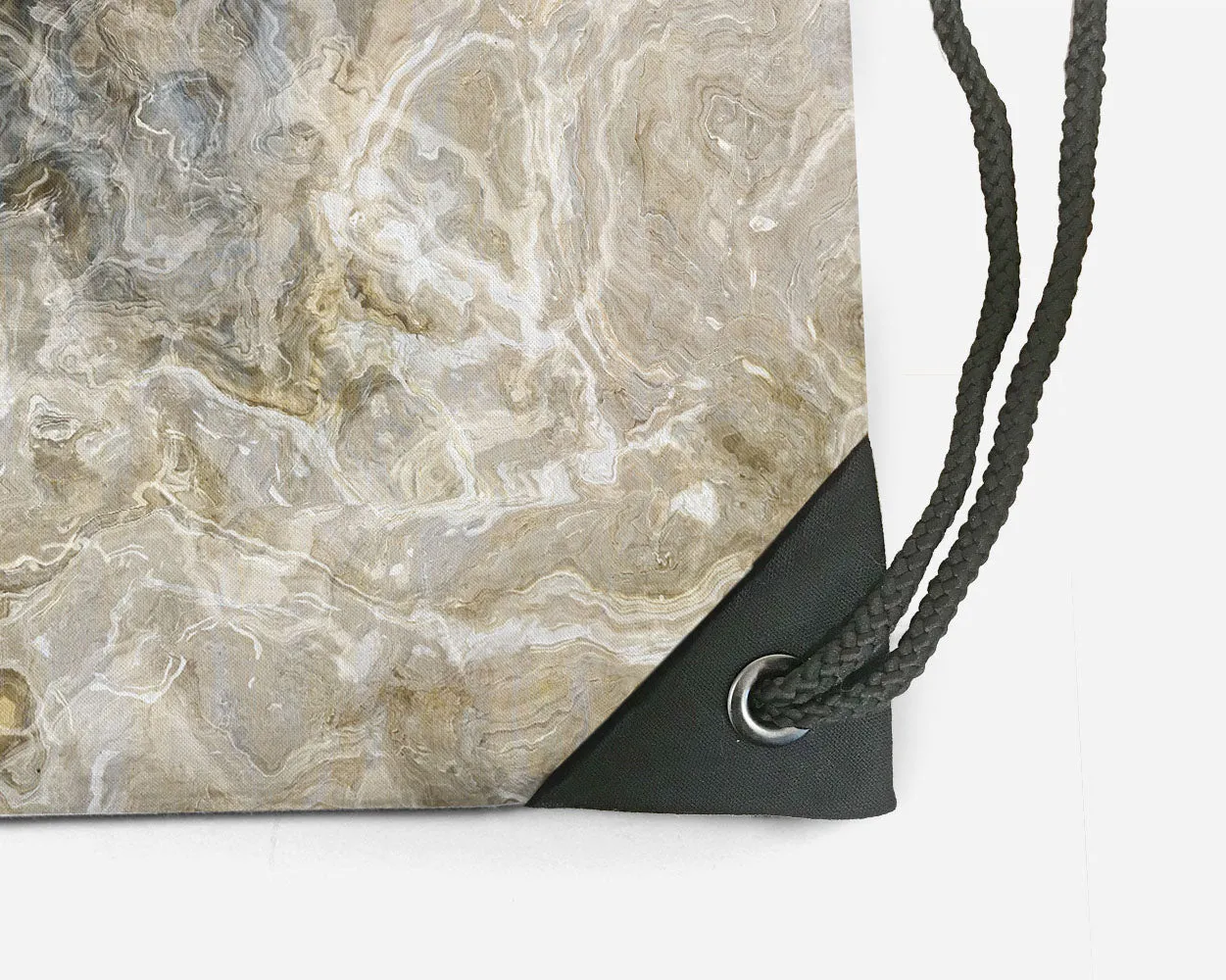 Drawstring Sling Bag, Stone Poem