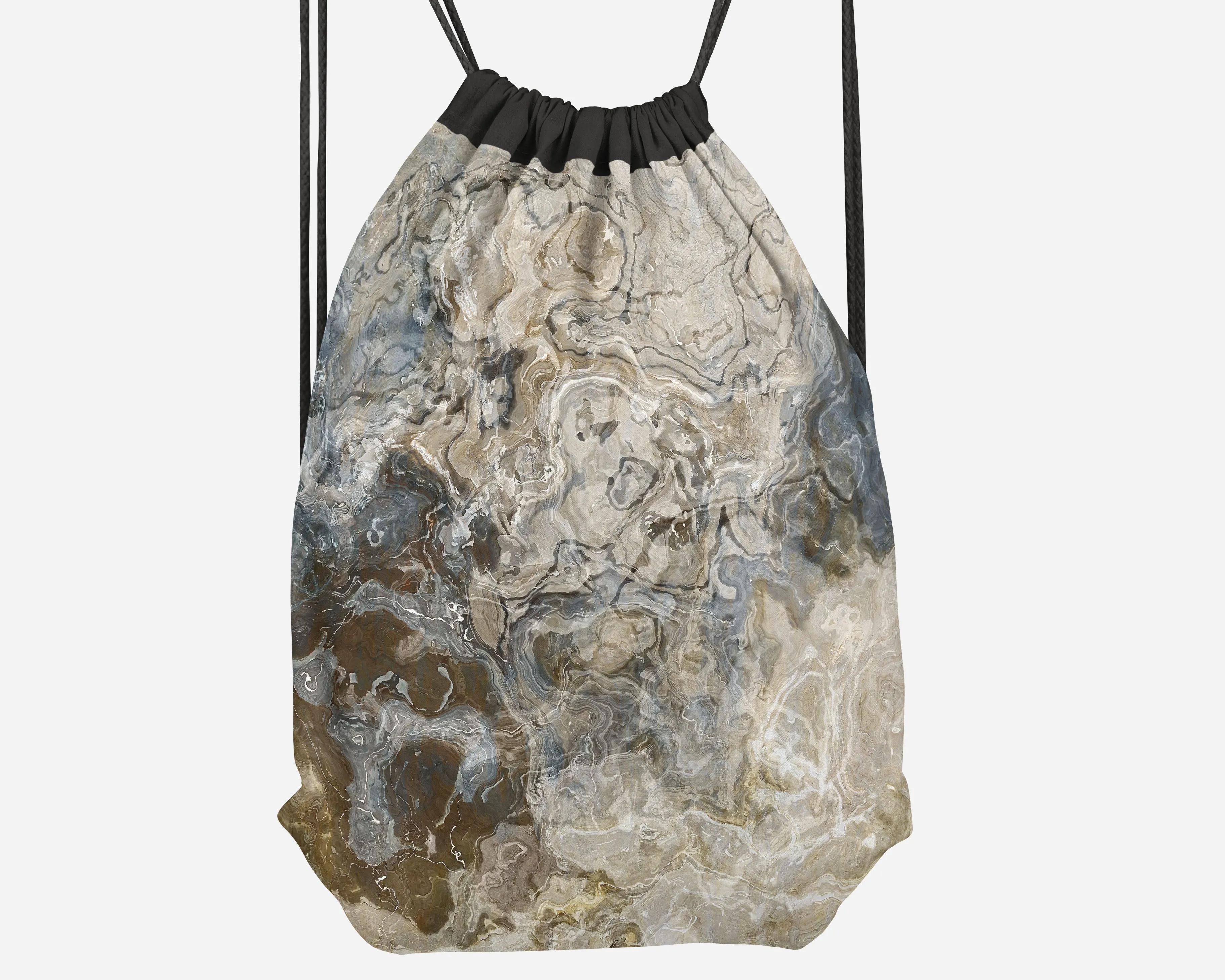 Drawstring Sling Bag, Stone Poem