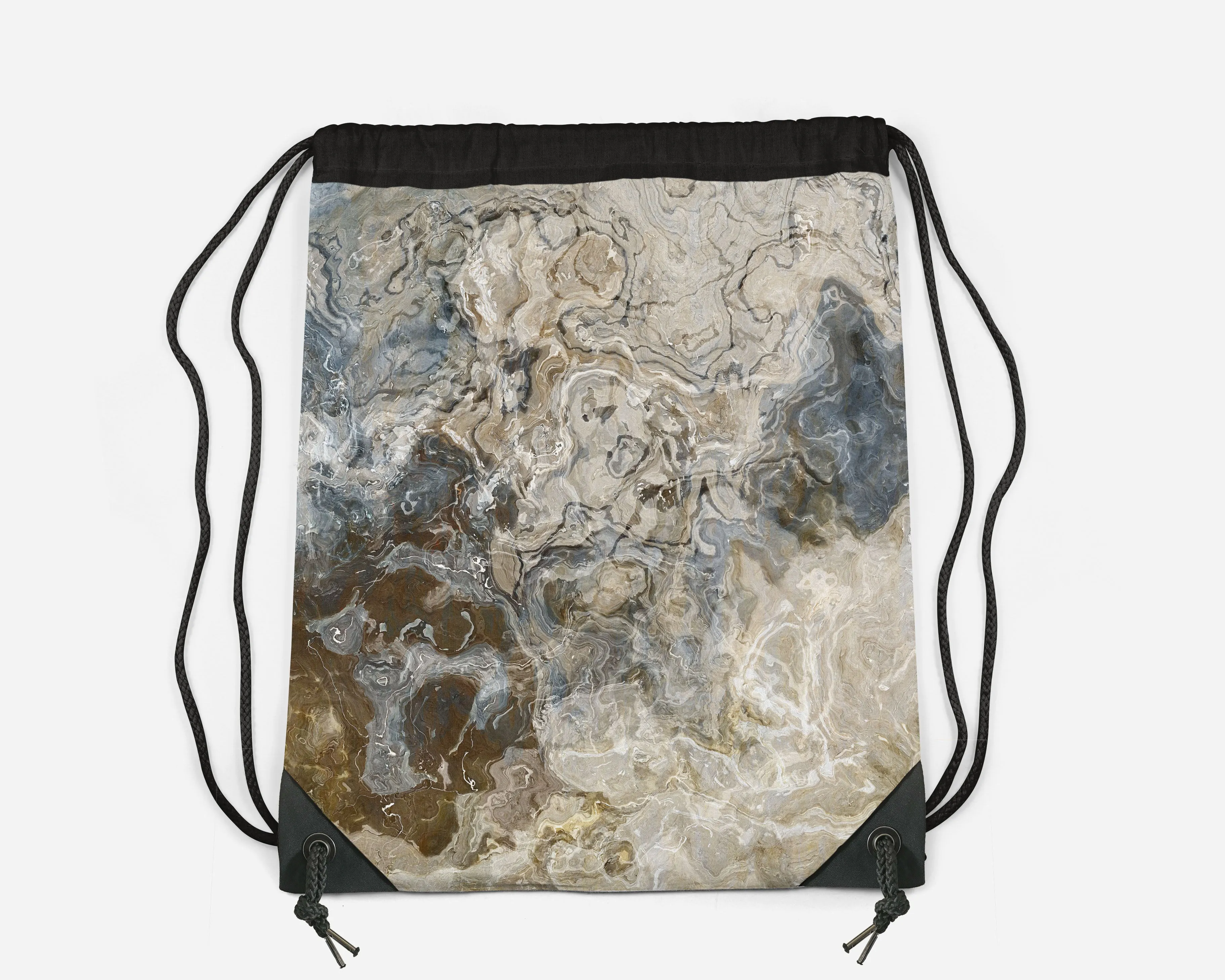 Drawstring Sling Bag, Stone Poem