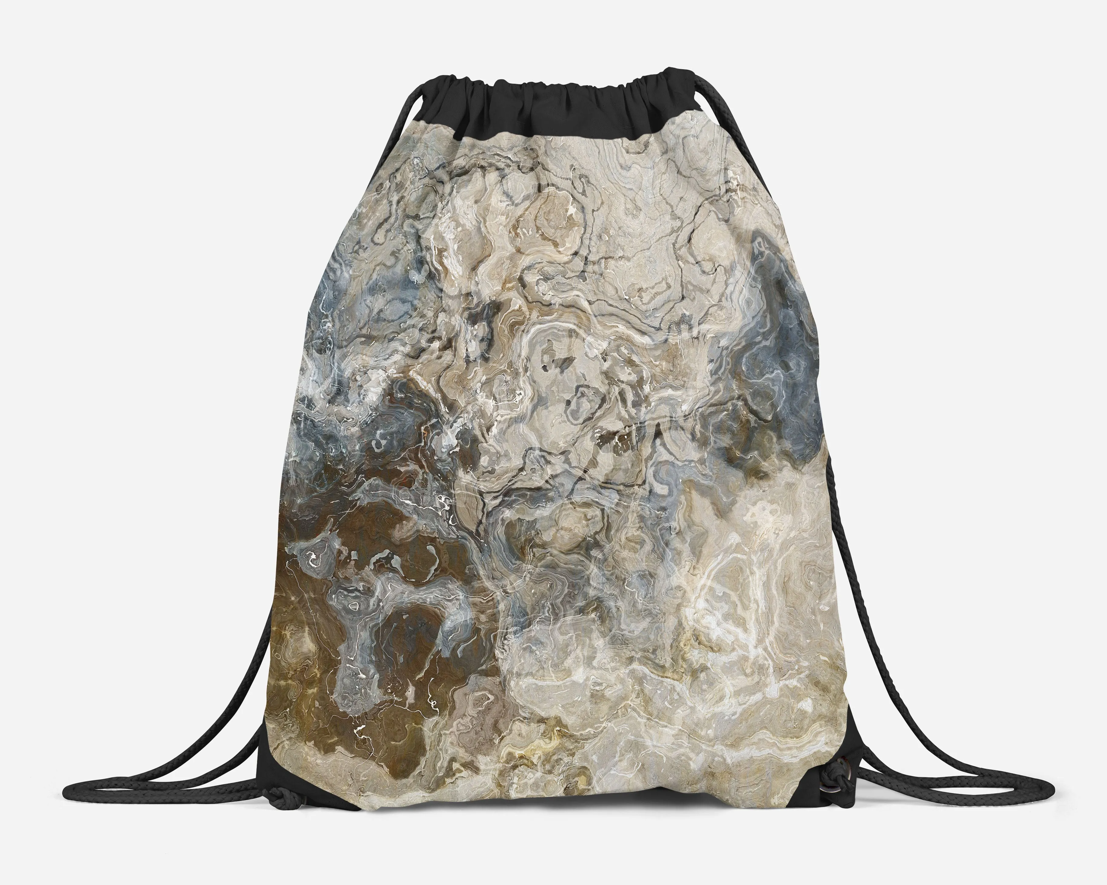 Drawstring Sling Bag, Stone Poem
