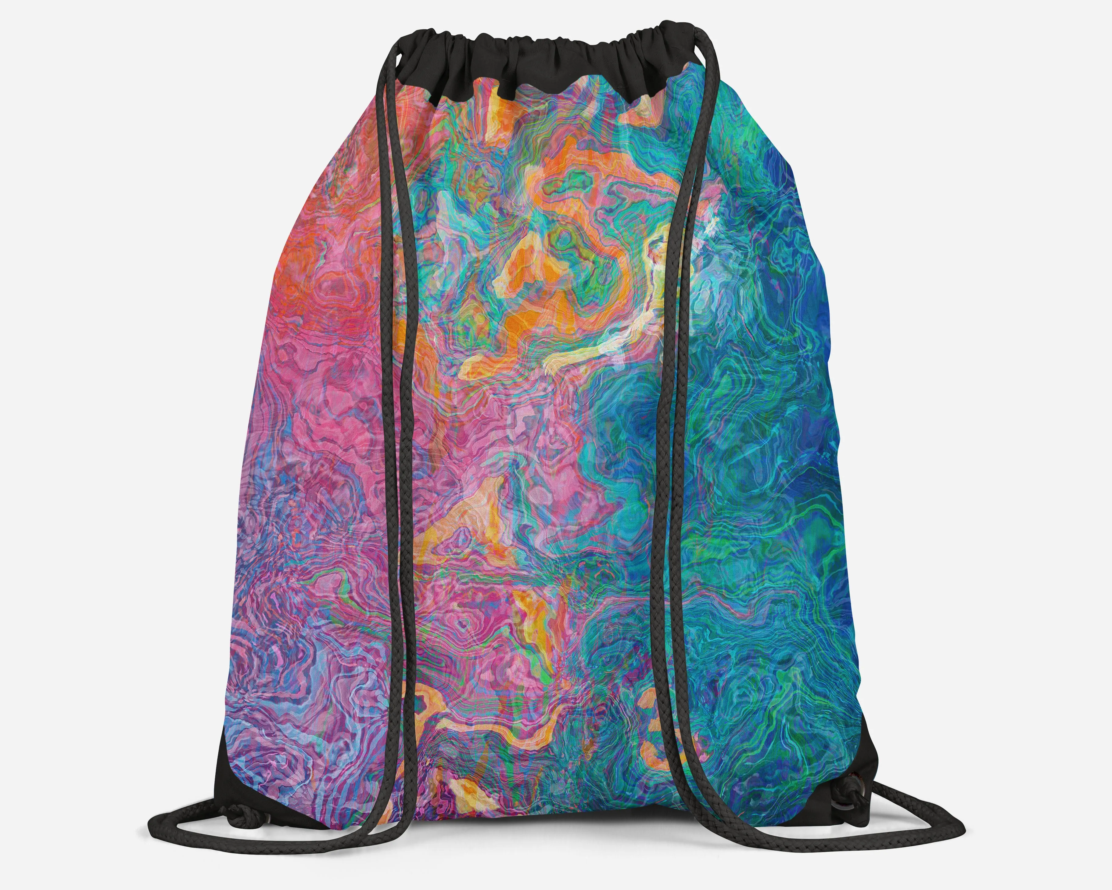 Drawstring Sling Bag, Summer Sunrise