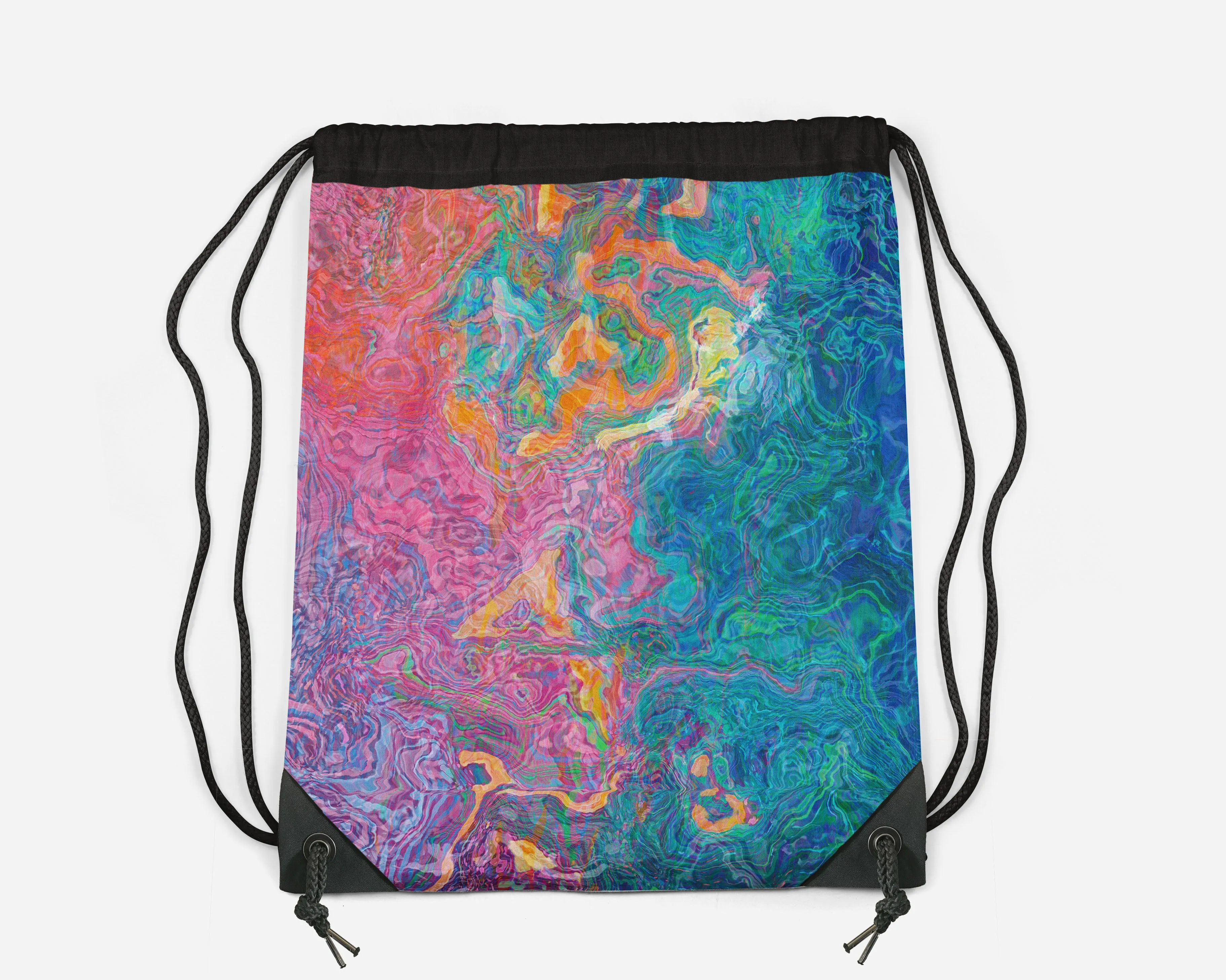 Drawstring Sling Bag, Summer Sunrise