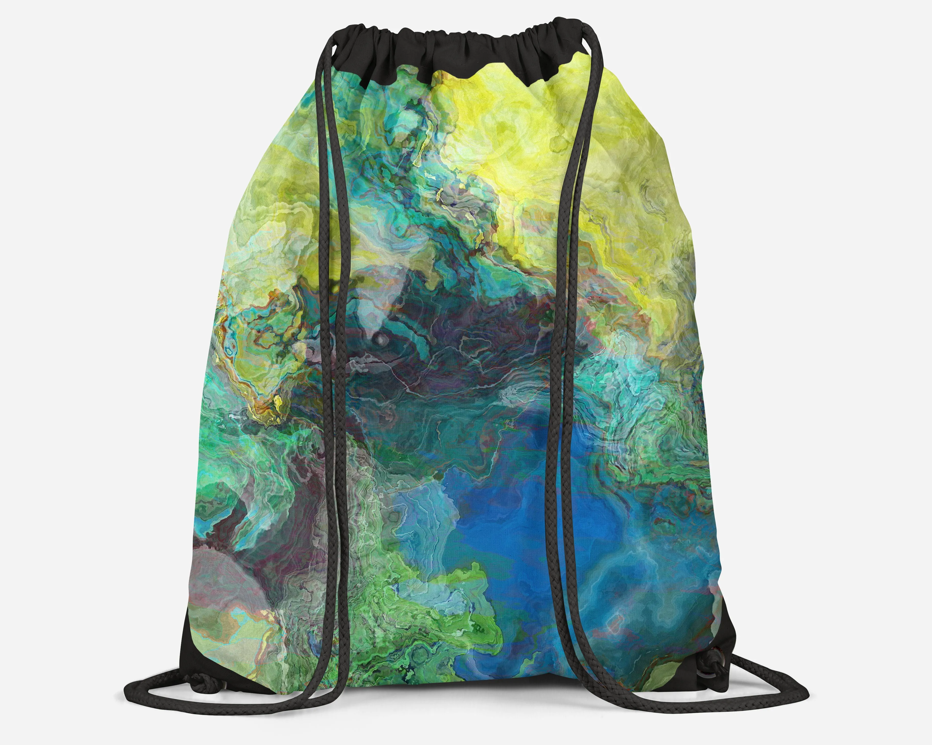 Drawstring Sling Bag, Swimmer