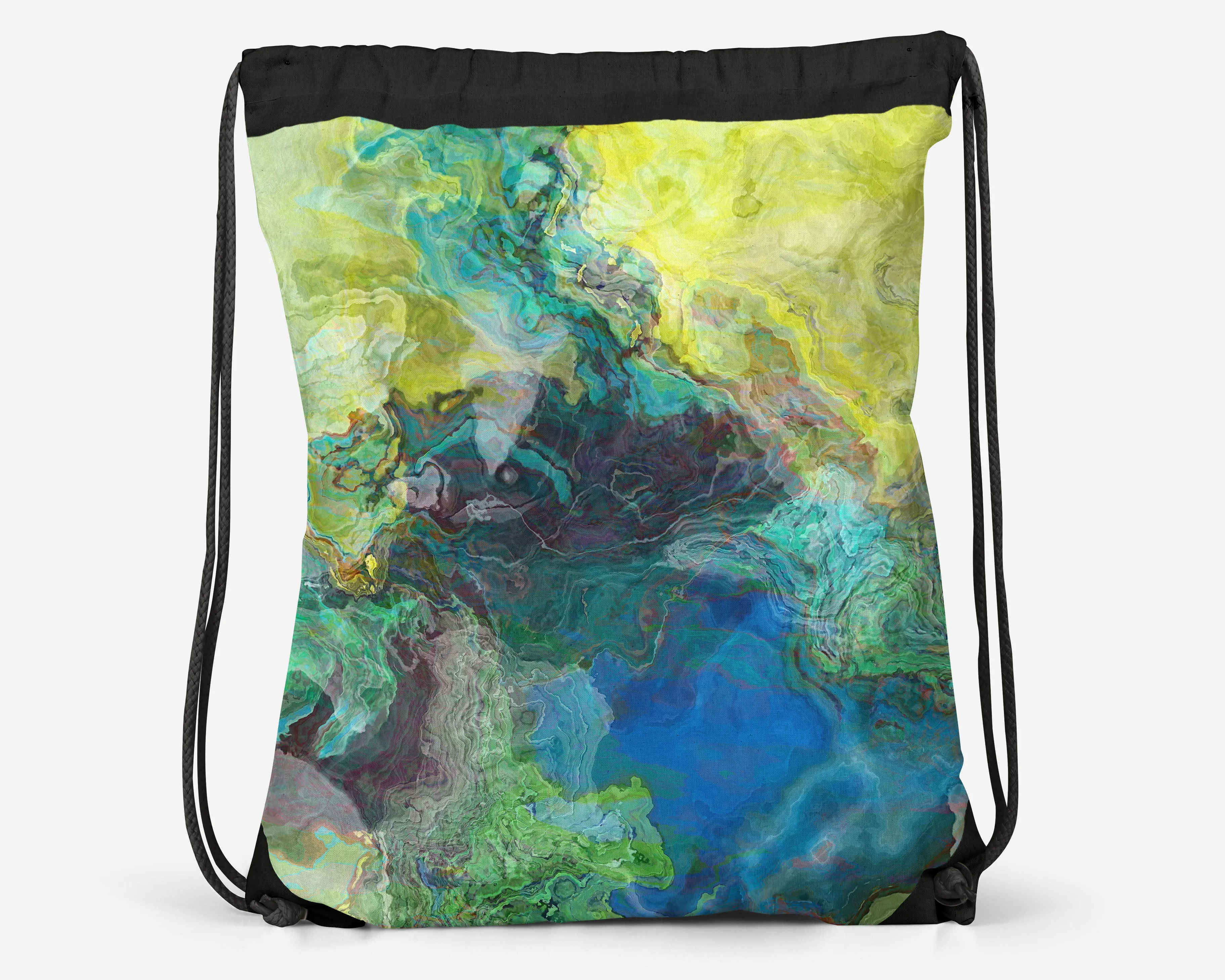 Drawstring Sling Bag, Swimmer