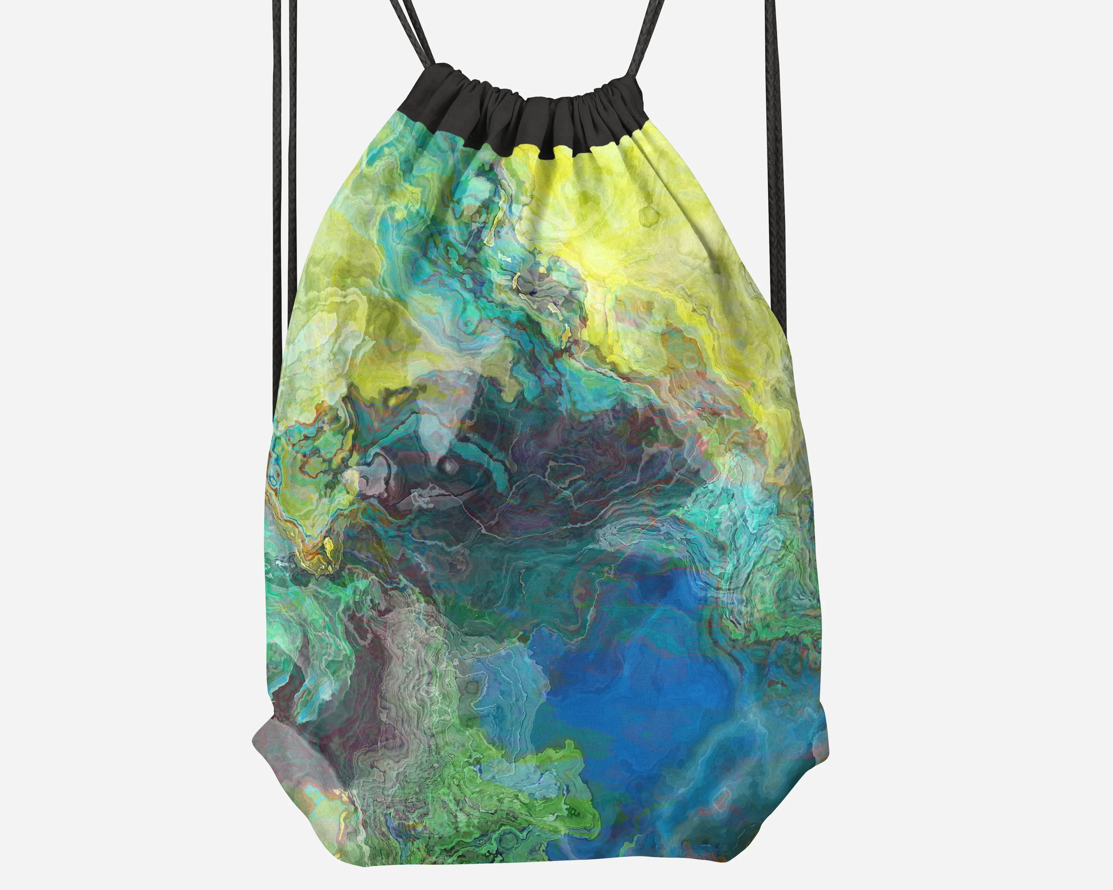 Drawstring Sling Bag, Swimmer