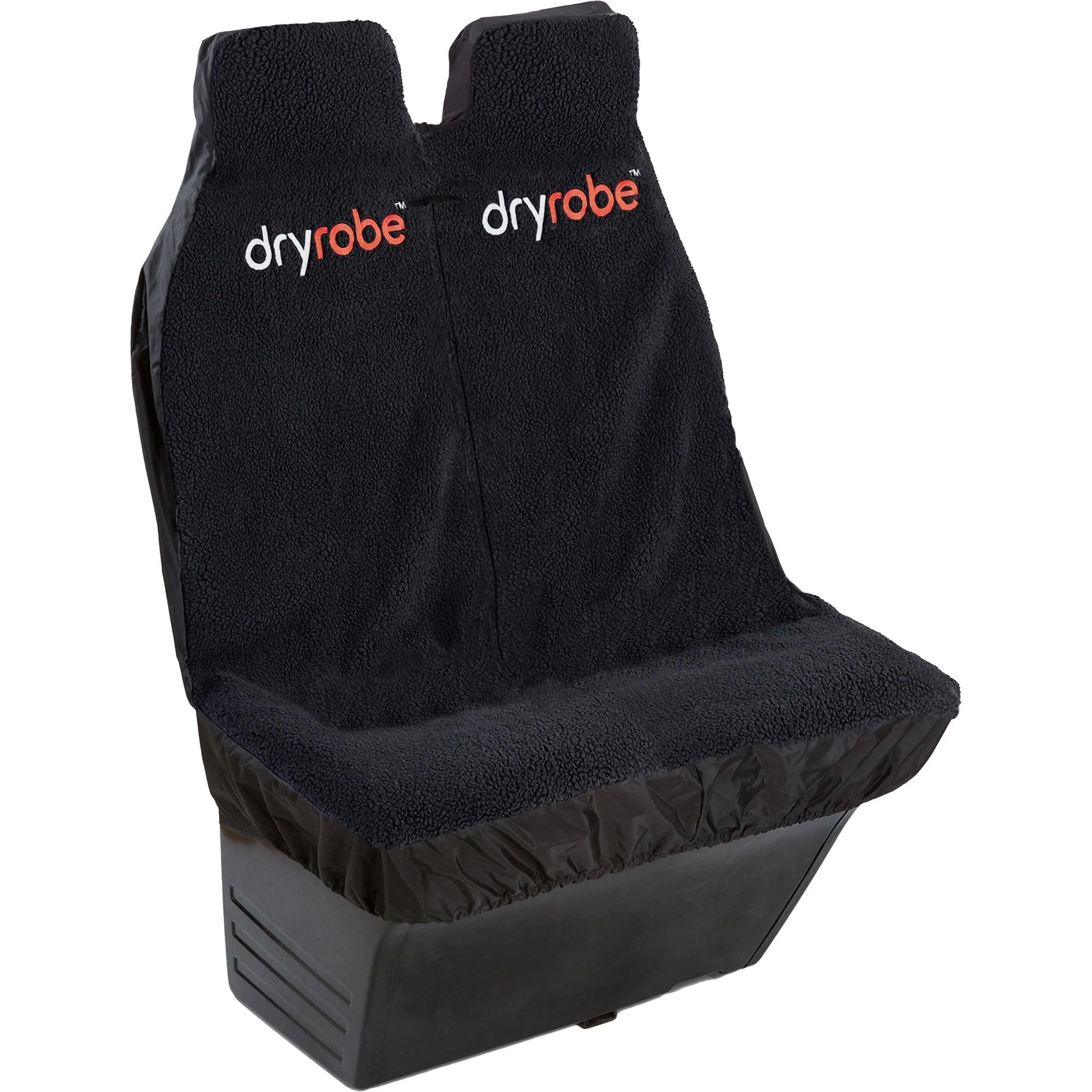 Dryrobe Waterproof Double Car Seat Protector Cover - Black