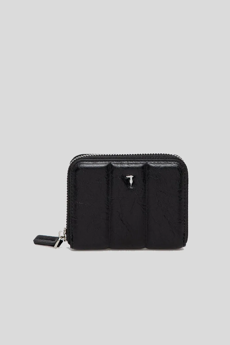 Dune Zip Around Sm Crackle' Pu - Black