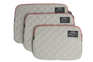 ECOALF Dark Sand MacBook Air/Pro Zip Around Closure Quilted Case $99 NWT