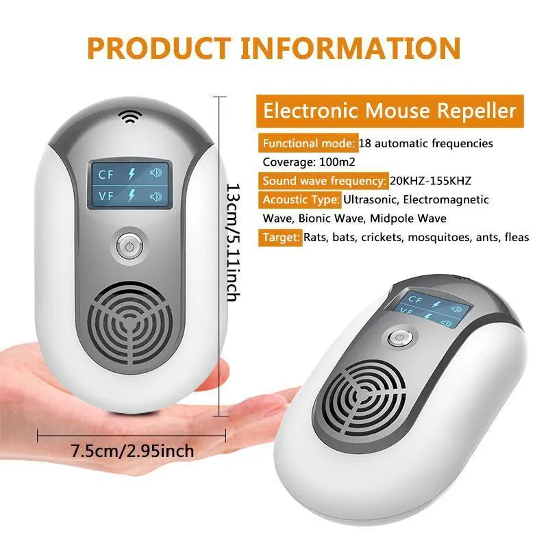 Electromagnetic Ultrasonic Pest Repellent