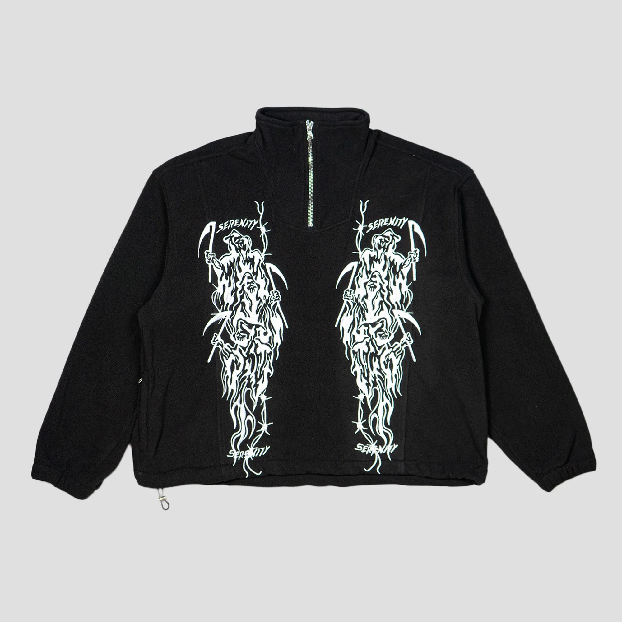 EMBROIDERED JAPANESE 1/4 FLEECE