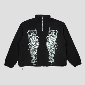 EMBROIDERED JAPANESE 1/4 FLEECE