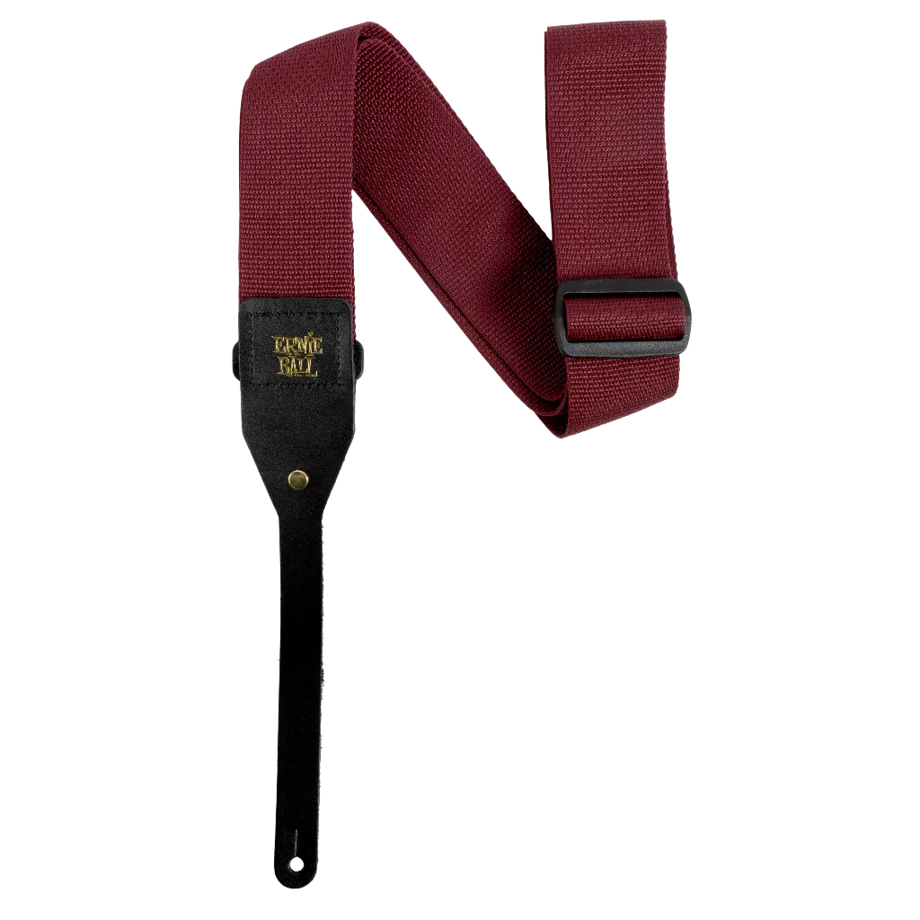 ERNIE BALL POLYPRO ACOUSTIC STRAP - BURGUNDY