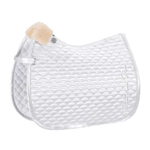 Eskadron Platinum Pure White Satin cloud saddlepad