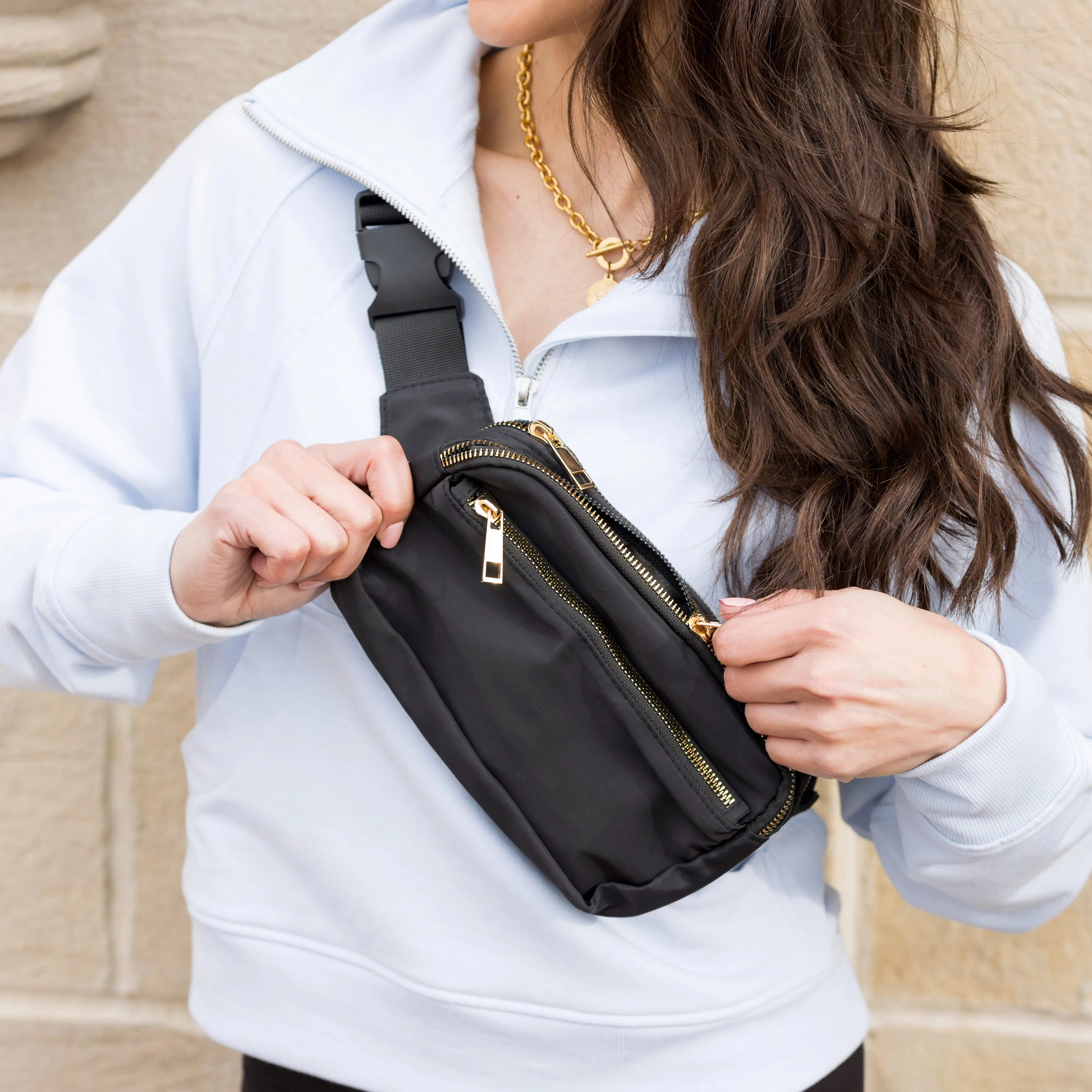 Everyday Nylon Sling Crossbody Belt Bum Fanny Waist Bag