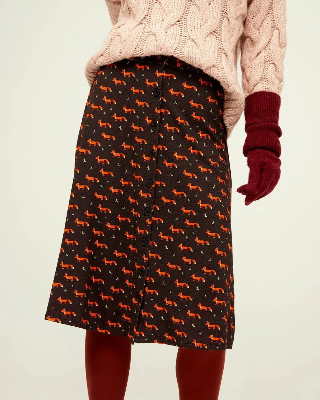 Falda Botones 3/4 Fox