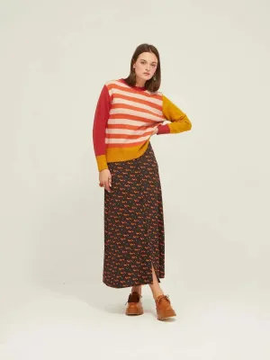 Falda Larga Botones Fox