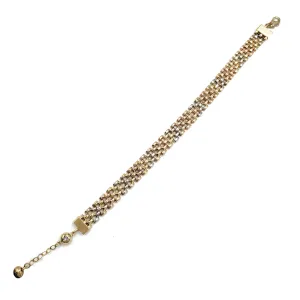 Fancy Watch Band Bracelet (14K)