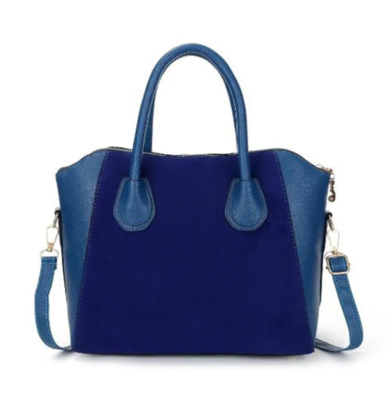 Fashion bags women's nubuck leather patchwork handbag smiley bag women shoulder bag women's bags HJPHOEBAG