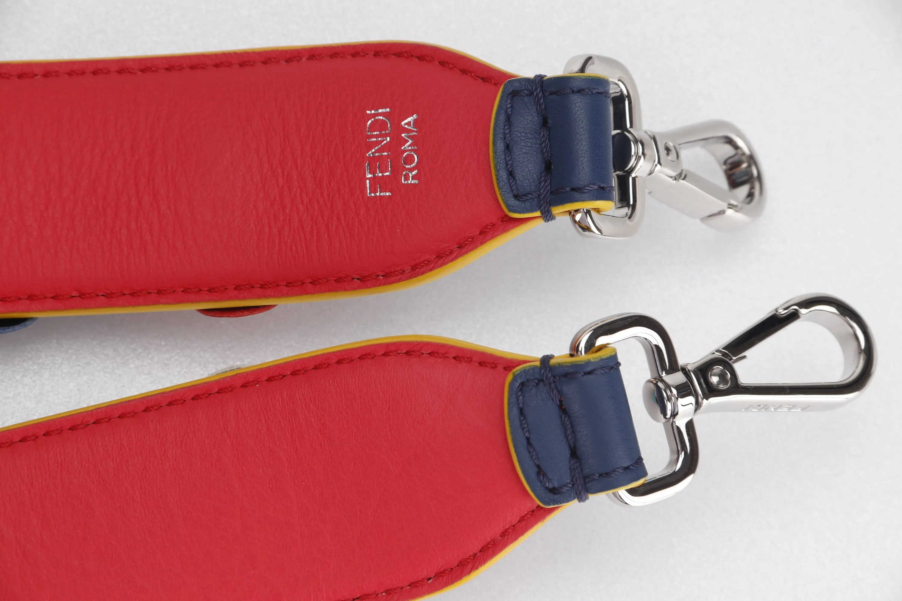 FENDI FLORAL STRAP YOU SILVER HARDWARE, WITH DUST COVER
