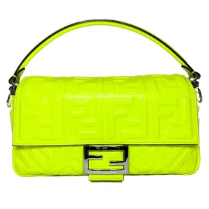 Fendi x Marc Jacobs Neon Yellow Quilted Baguette