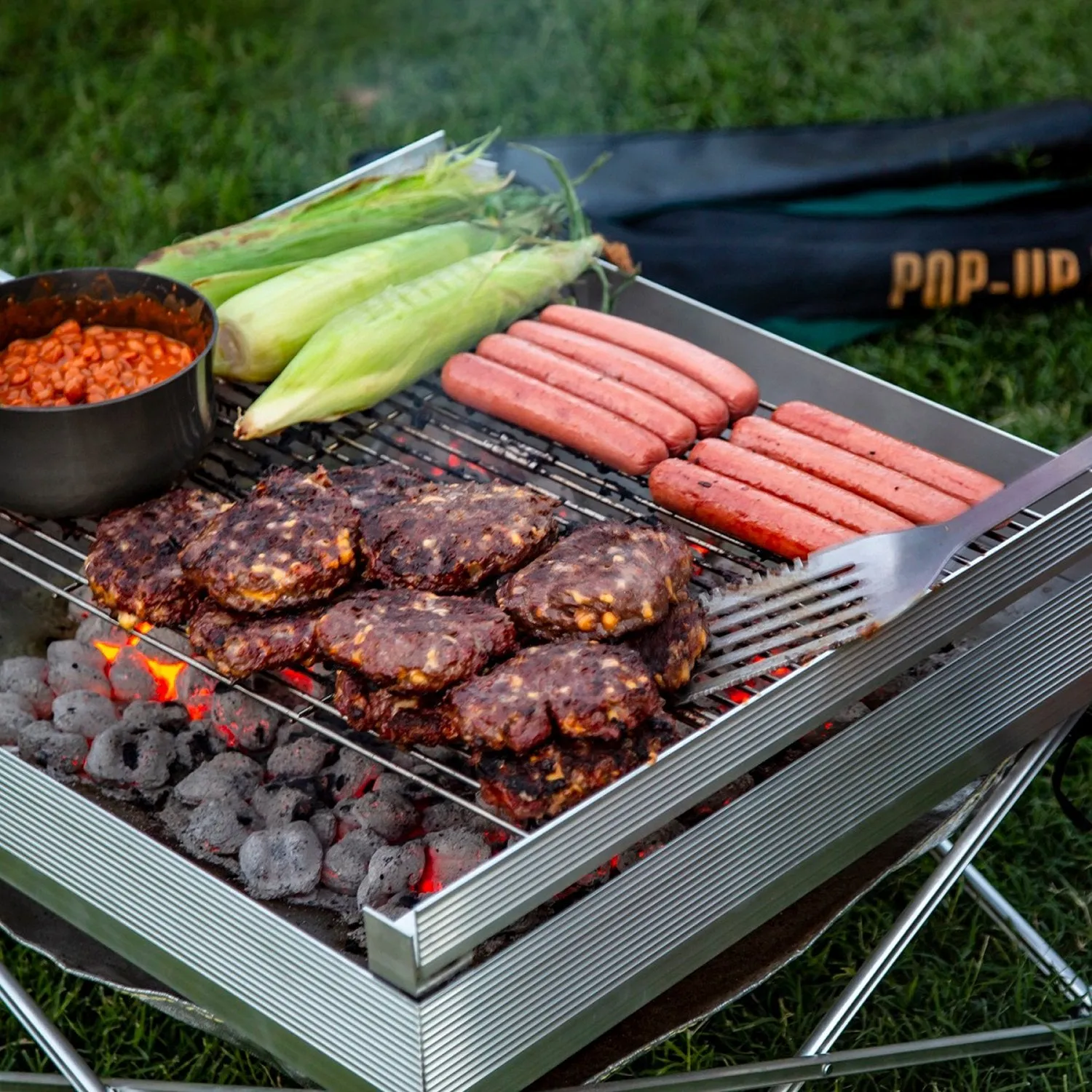 Fireside Outdoor - Tri-Fold Grilling Grates for Pop Up Pit
