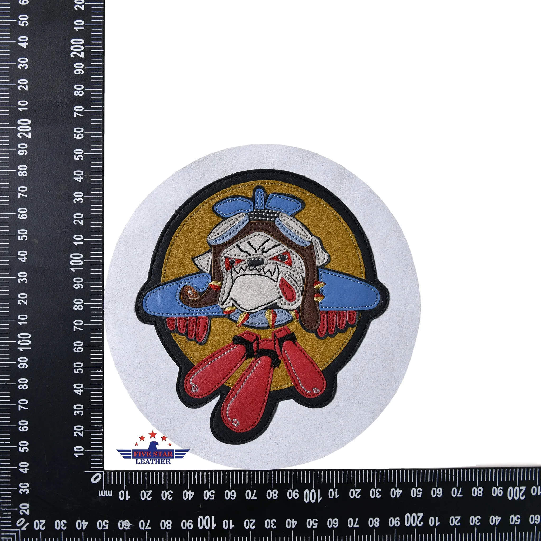Fivestar Leather 512th Squadron leather emblem
