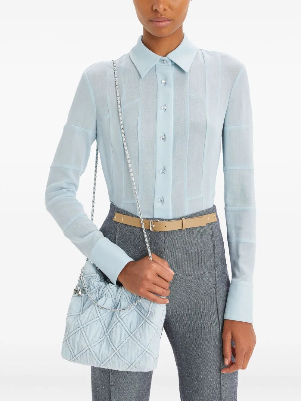 Fleming leather mini hobo bag