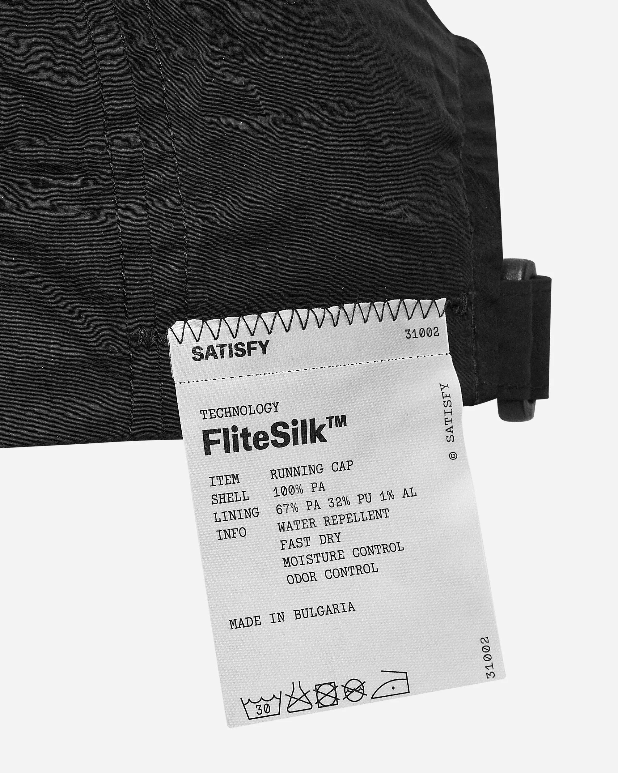 FliteSilk Running Cap Black