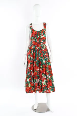 Floral Leaf Cotton Dress