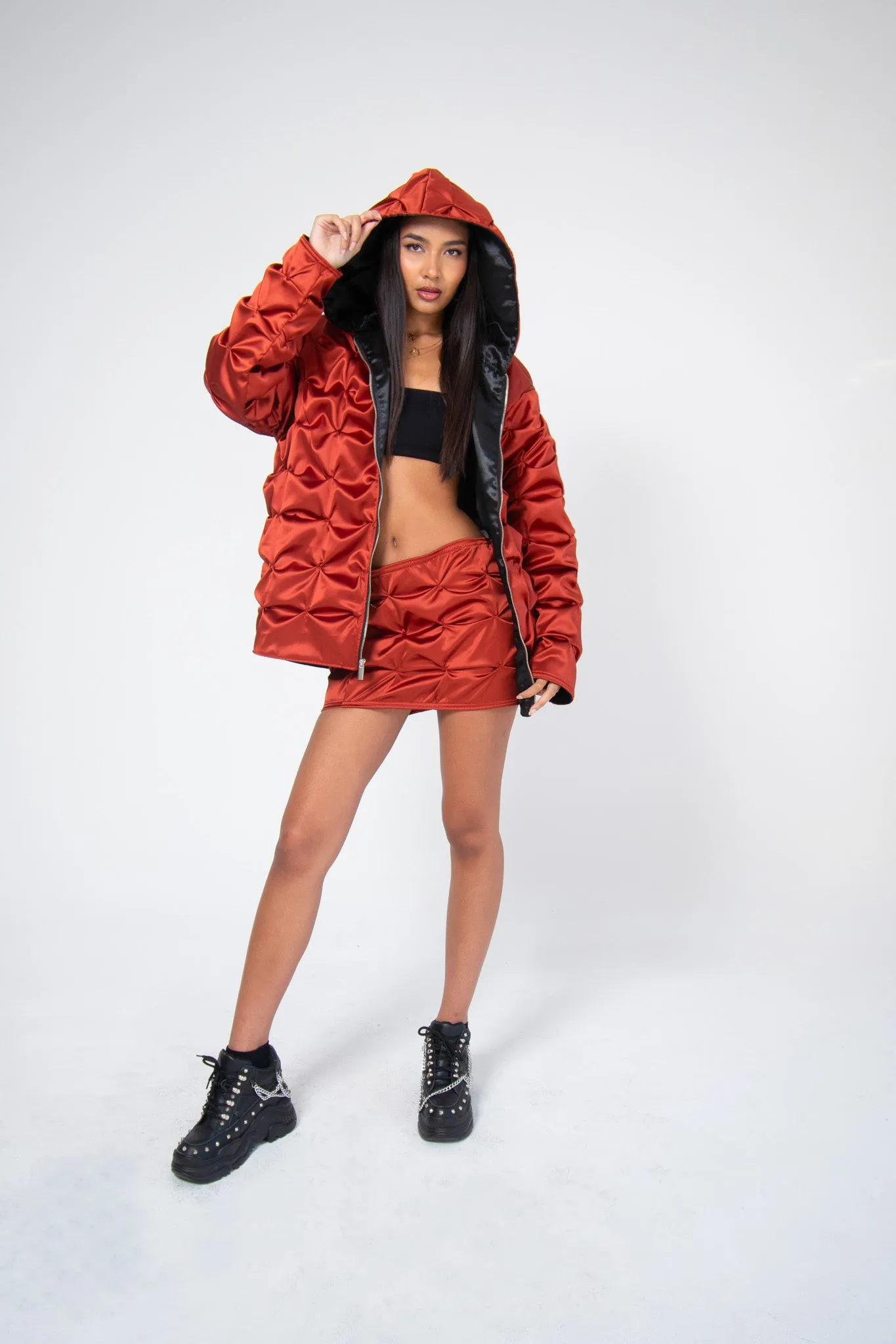 FLUIDITY RED HOODIE